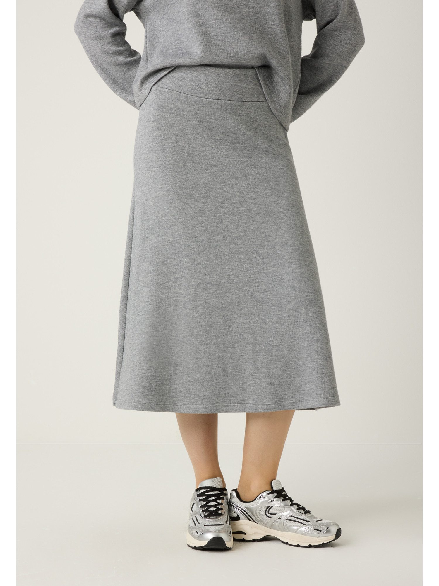 MORE&MORE A-Linien-Rock A-Linien-Sweatrock in Midilänge günstig online kaufen