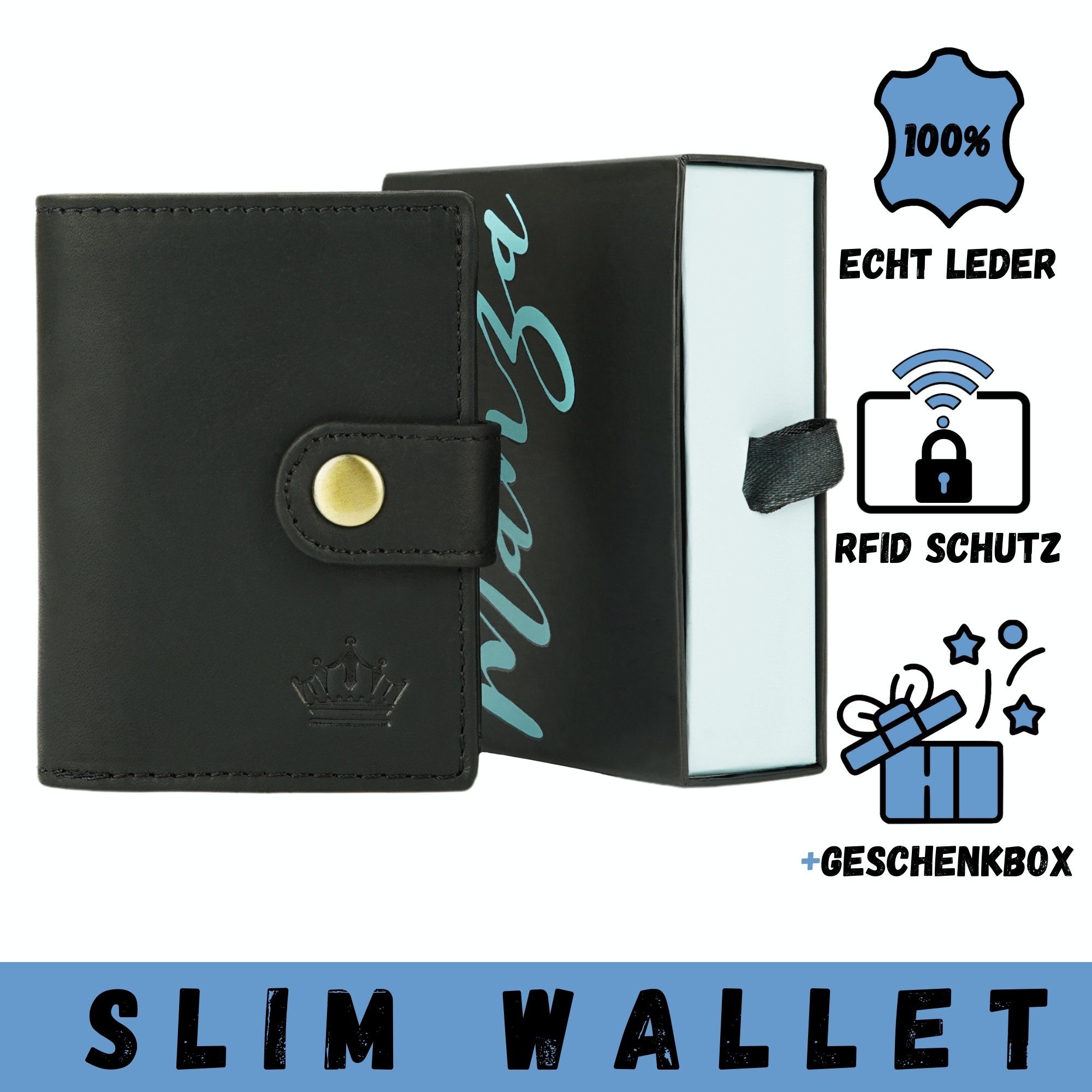 Manza Mini Geldbörse Slim Wallet Geldbörse günstig online kaufen