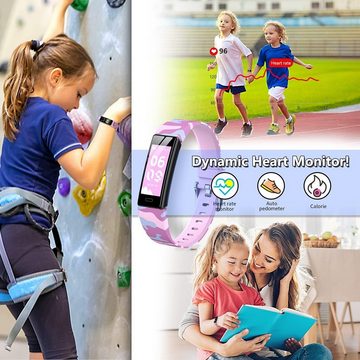 HOFIT Smartwatch (Android iOS), Kinder schrittzählern herzfrequenz schlafmonitor jungen und mädchen