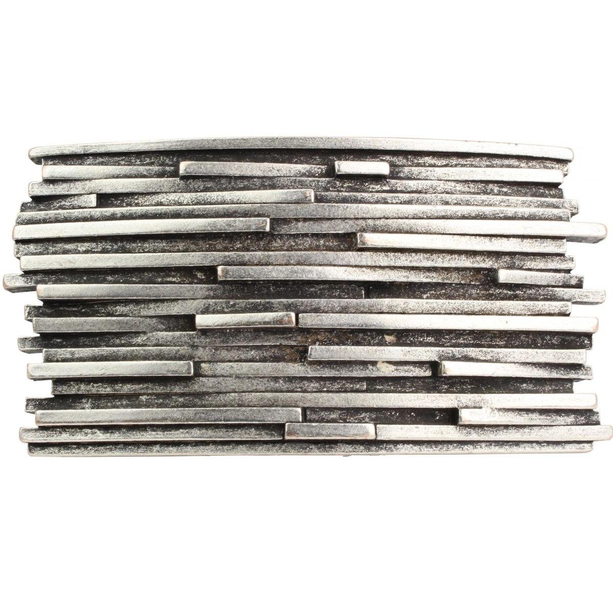 BELTINGER Gürtelschnalle Stripes 4,0 cm - Buckle Wechselschließe Gürtelschließe 40mm - Gürtel b (1-St)