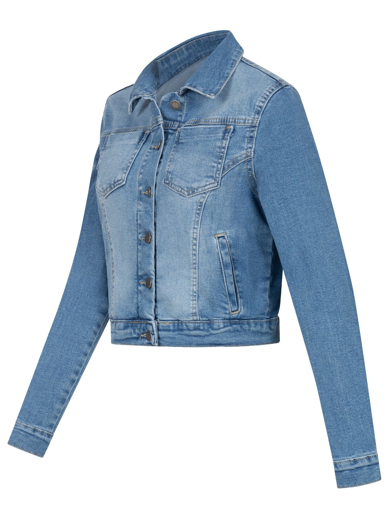 Jeansjacke Hellblau D-493 Creek Jeansjacke Damen Rock