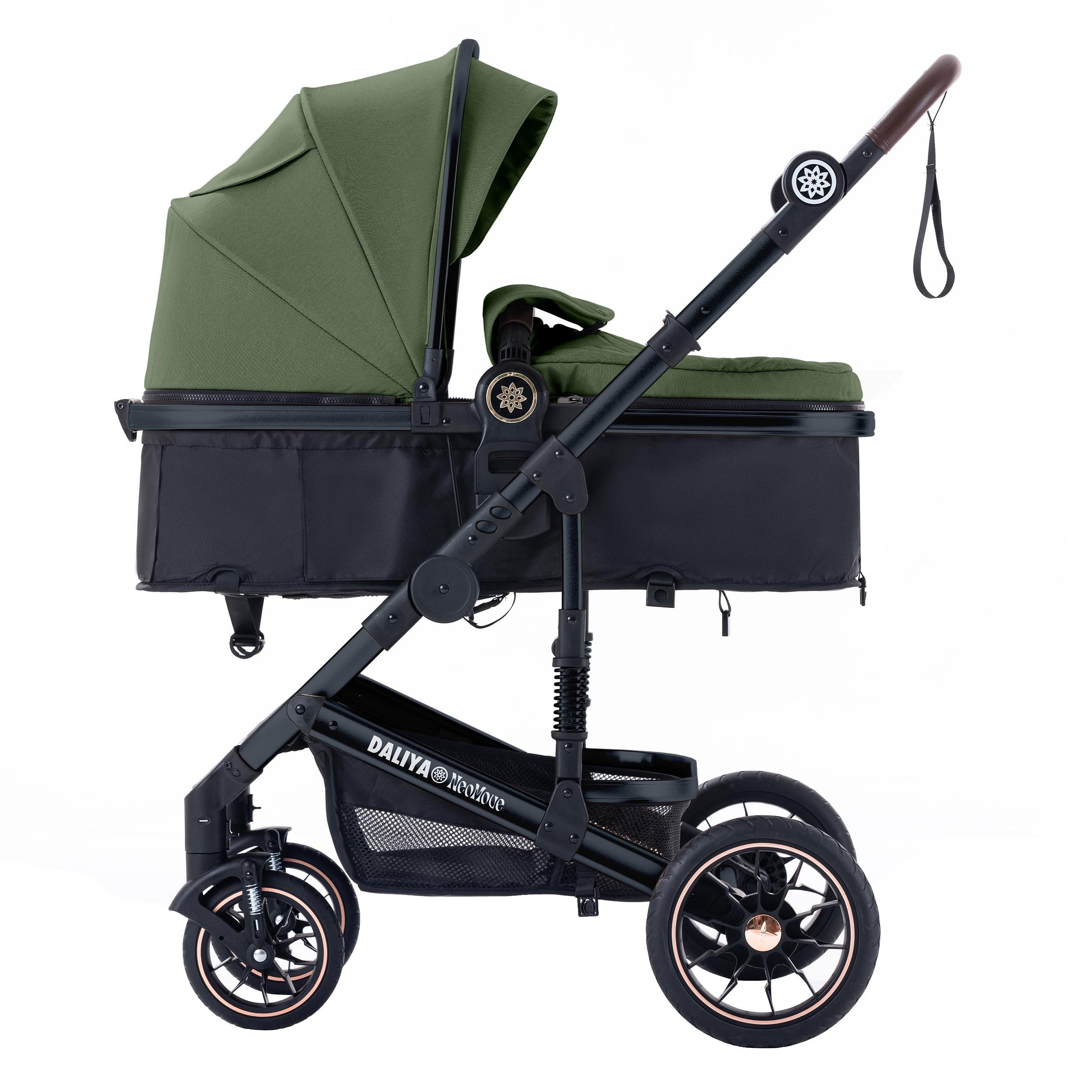 Daliya® Kombi-Kinderwagen NEOMOVE 2in1 Kinderwagen, Buggy und Babywanne in einem, Babywanne und Sportsitz, Alu-Rahmen, Großer Einkaufskorb