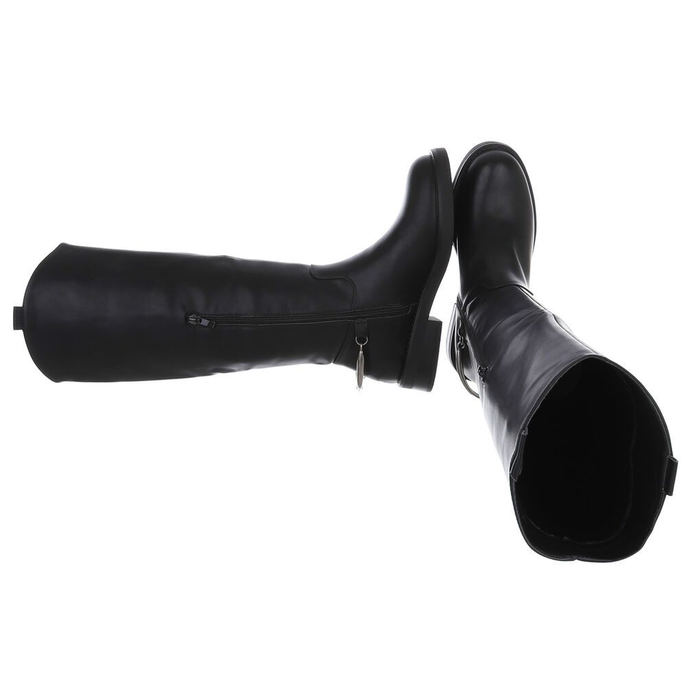 Ital-Design Elegante hohe Stiefel für Damen mit hohem Komfort Stiefel (9047 günstig online kaufen