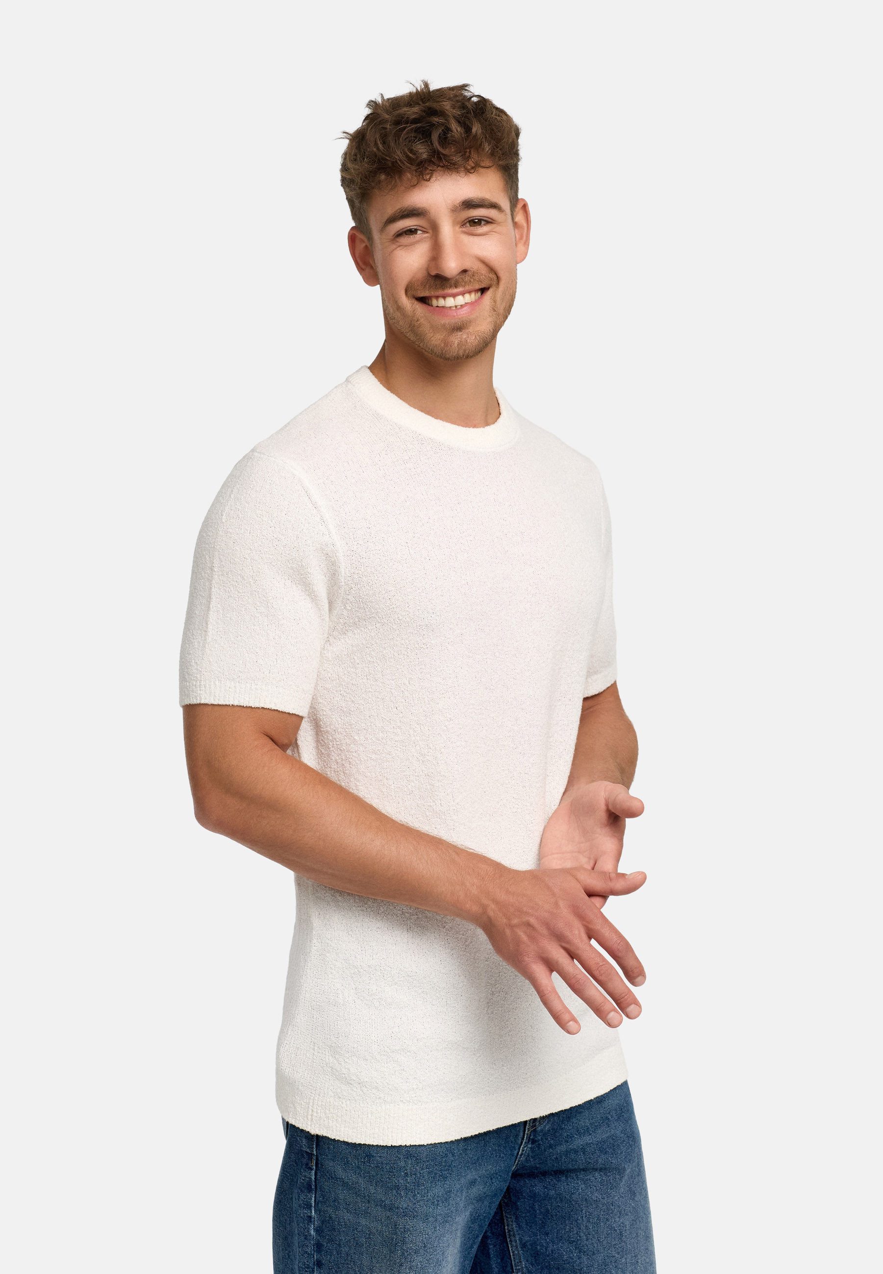 INDICODE T-Shirt INBrokbell Leichter Strick Shirt mit weicher Haptik und cleanem Look – Bild 3 von 5