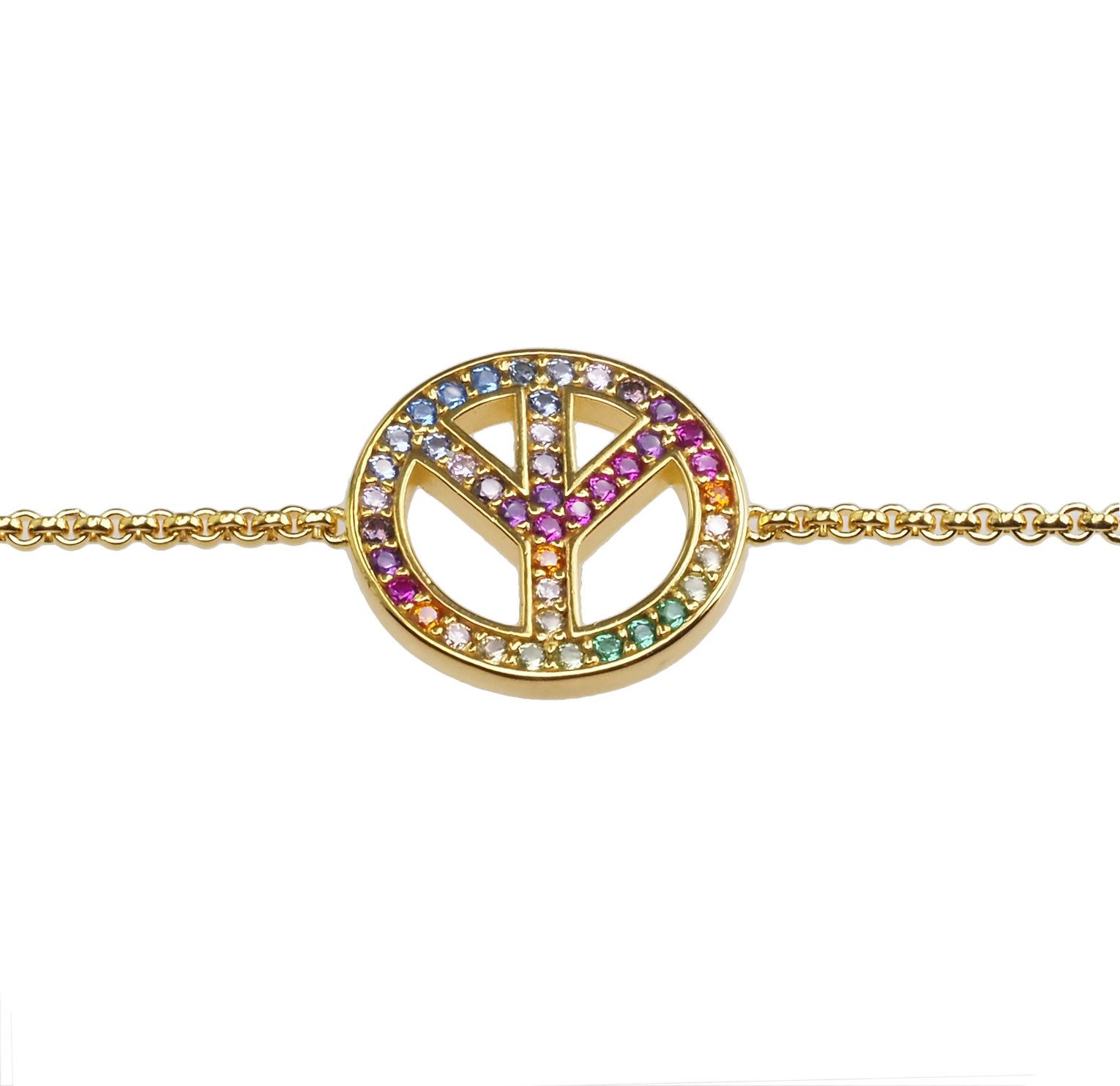 THOMAS SABO Silberarmband Damen goldfarben A2071-996-7-L19V