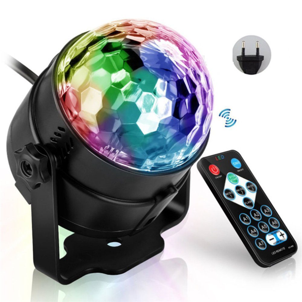 GelldG LED Discolicht LED Discokugel, Party Lampe Disco licht Musik Aktivität RGB