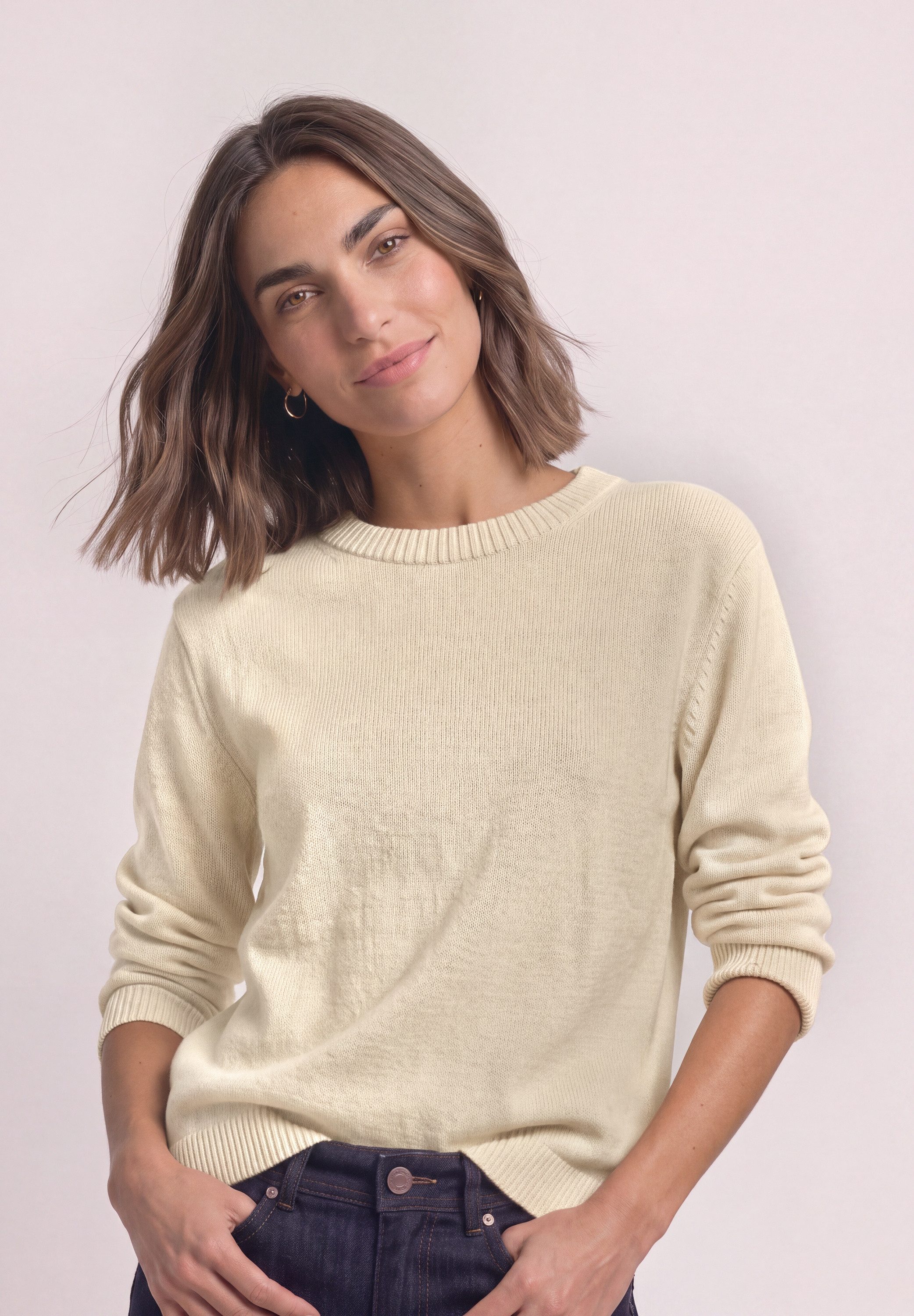 STREET ONE Strickpullover mit U-Boot-Ausschnitt