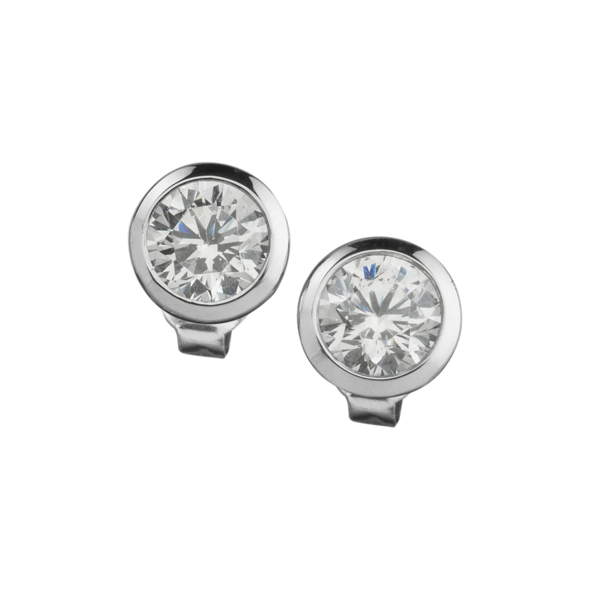 CELESTA Paar Ohrstecker Silber 925 Zirkonia weiß