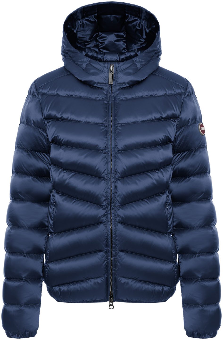 Colmar Daunenjacke mit glänzendem Finish, schmale Passform, 2-Wege-Zipper