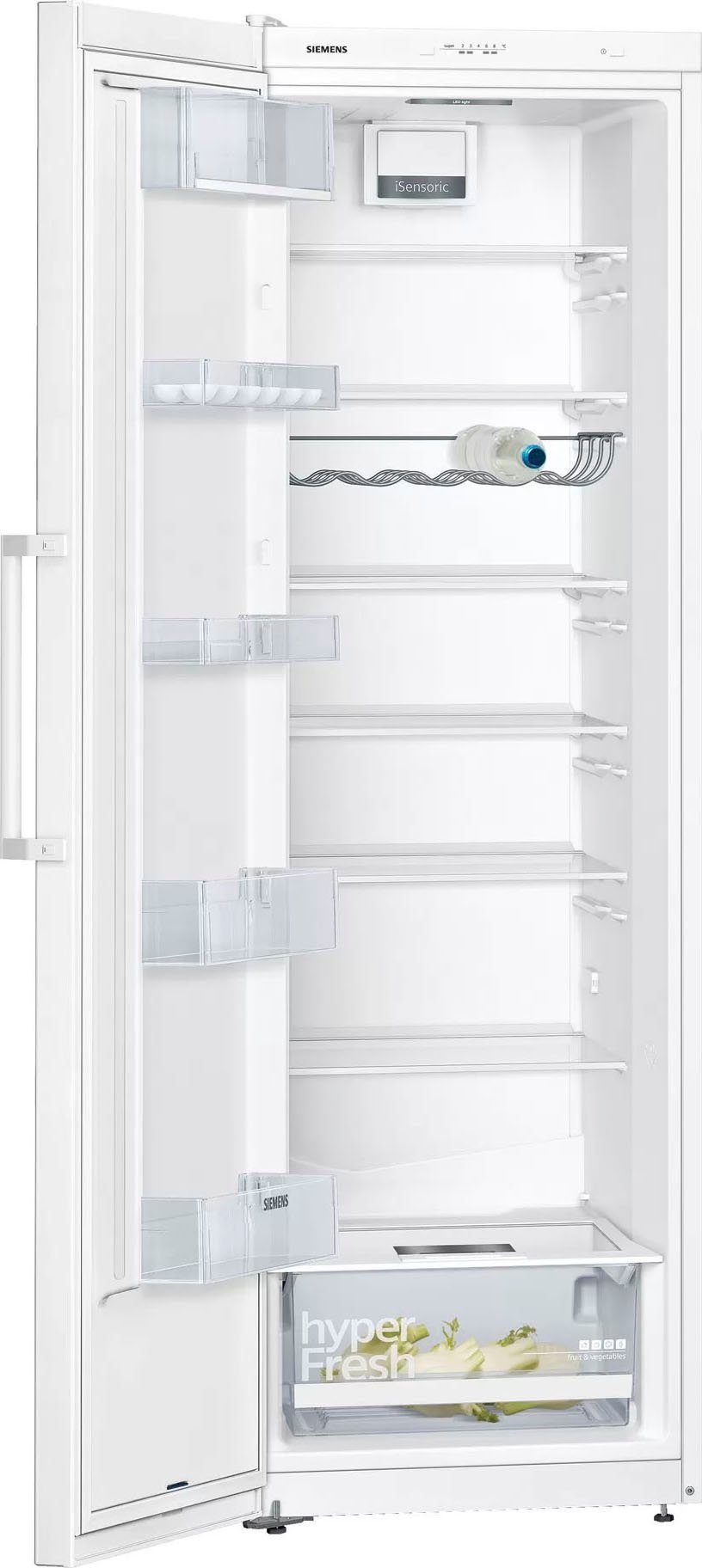 SIEMENS Kühlschrank breit iQ300 hoch, 60 cm KS36VVWEP, weiß cm 186