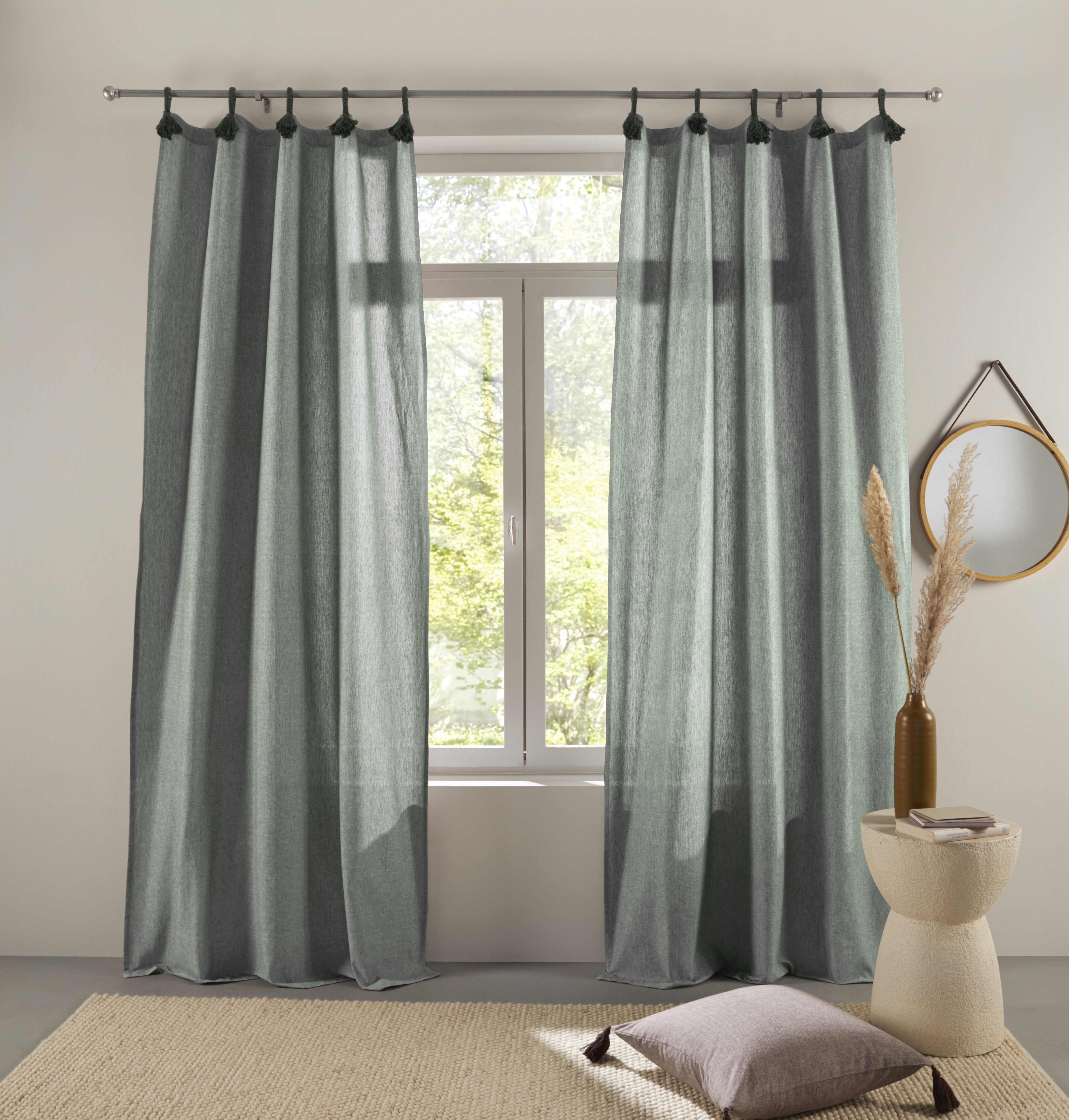 LeGer Home by Lena Gercke Gardine Leger (1 St), Schlaufen, blickdicht, Baum günstig online kaufen