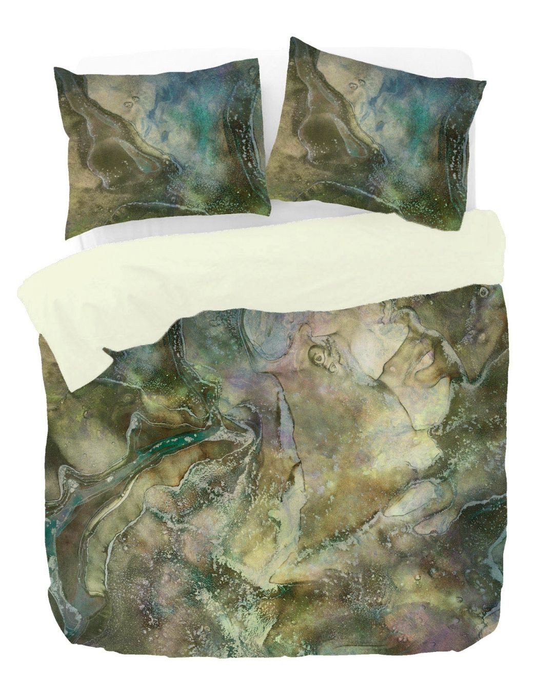 Kayori Bettwäsche Chouda, Mako-Satin, 2 teilig, 100% reiner Bio-Baumwoll-Satin