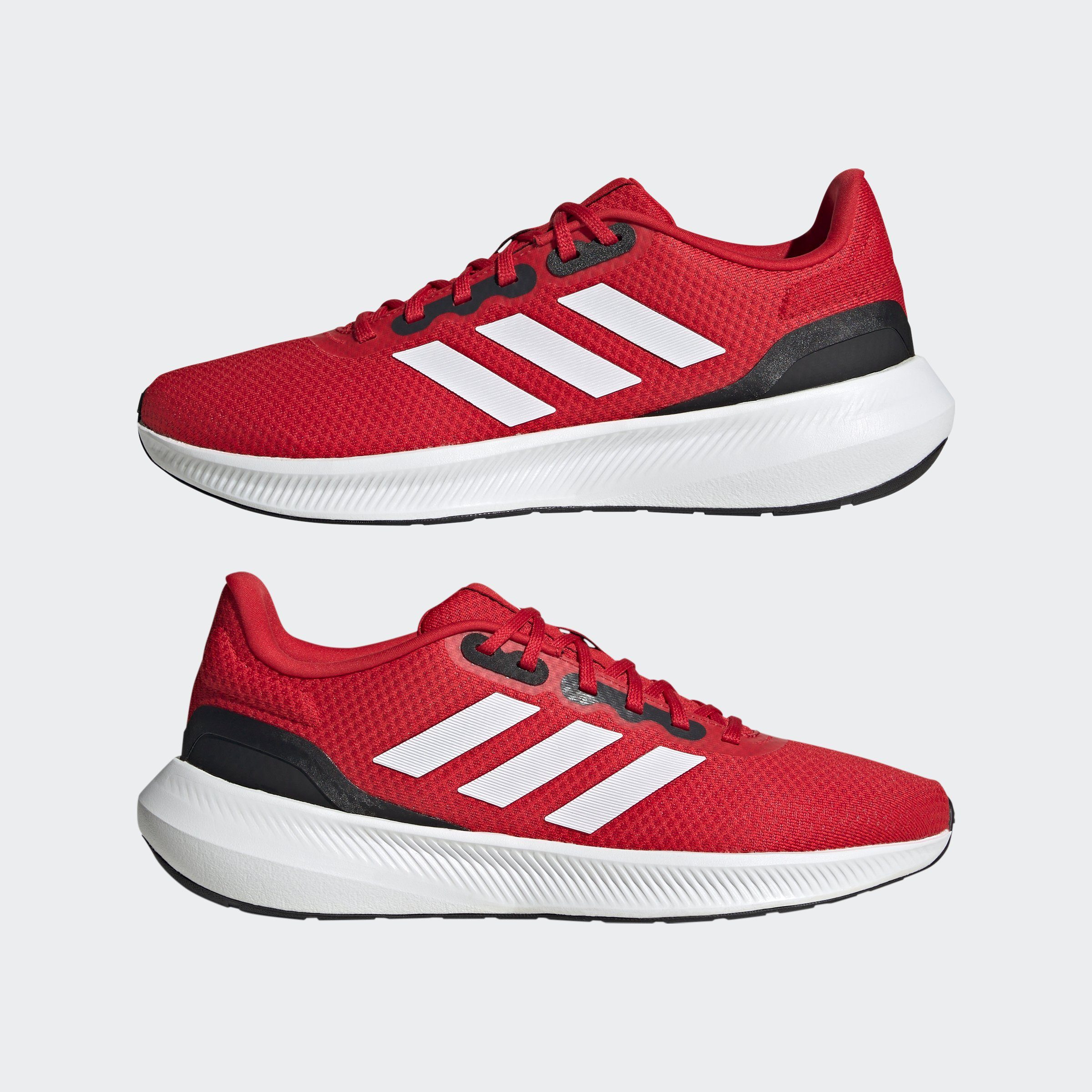 Laufschuh Core Better RUNFALCON / White Black Cloud 3 / Performance Scarlet adidas