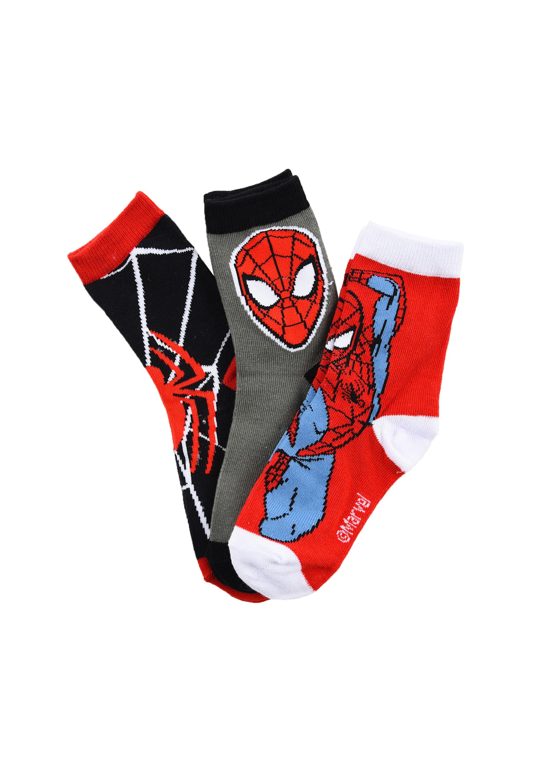 Spiderman Socken Marvel Kindersocken für Jungen 6er Pack (6-Paar)