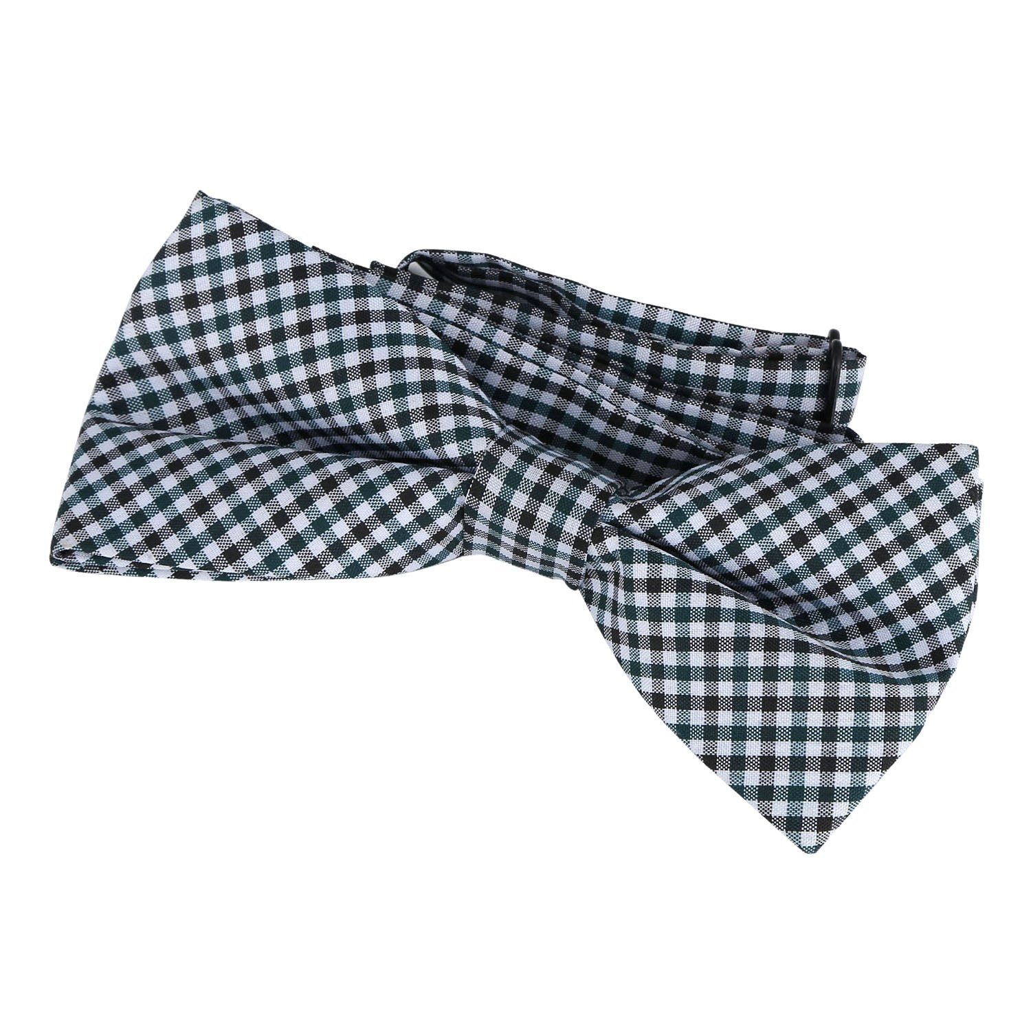 DonDon Fliege edle Schleife mit Karos vorgebunden (Packung, 1-St) bereits gebunden, verstellbar, kariert