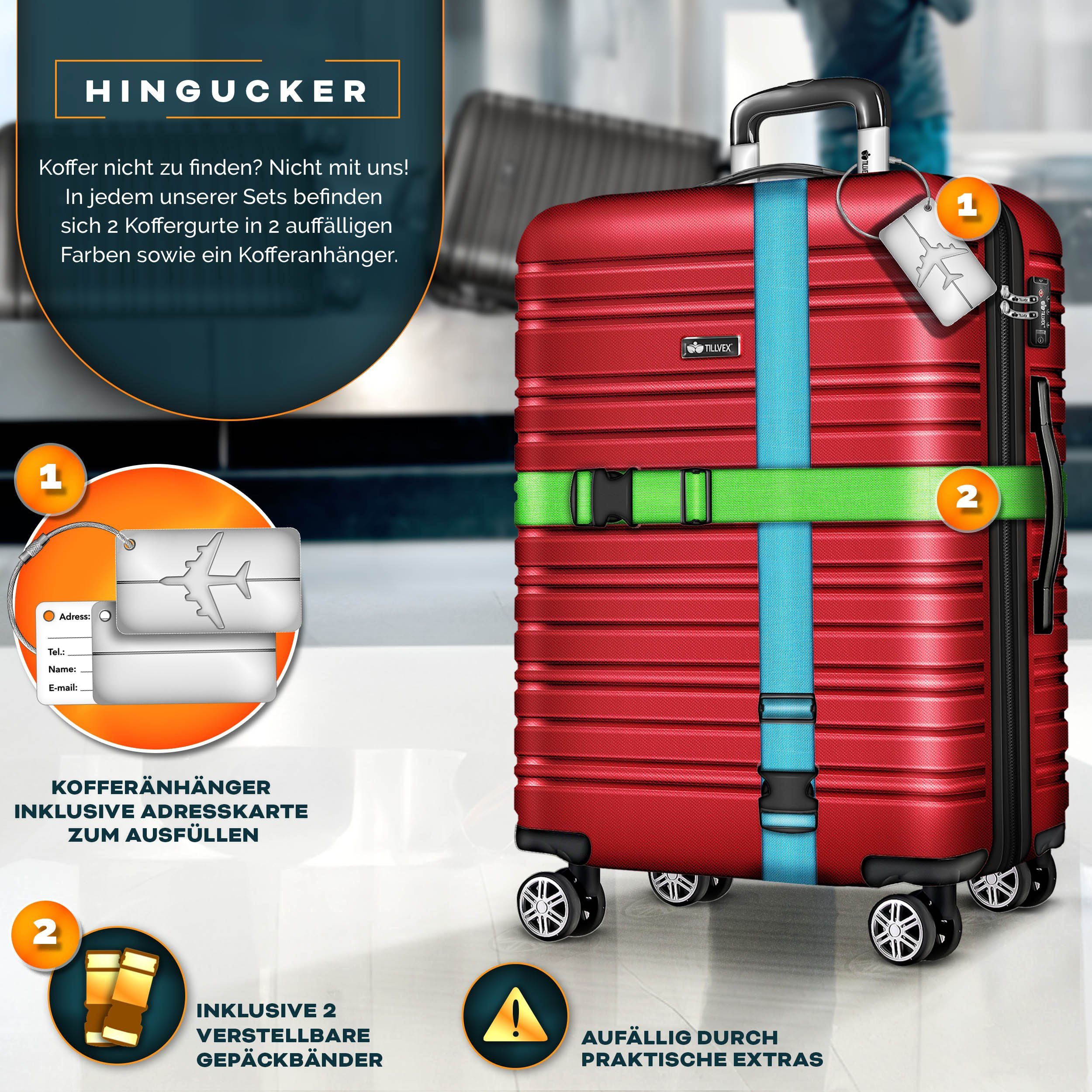 tillvex Kofferset Reisekoffer Set 3-teilig mit günstig online kaufen
