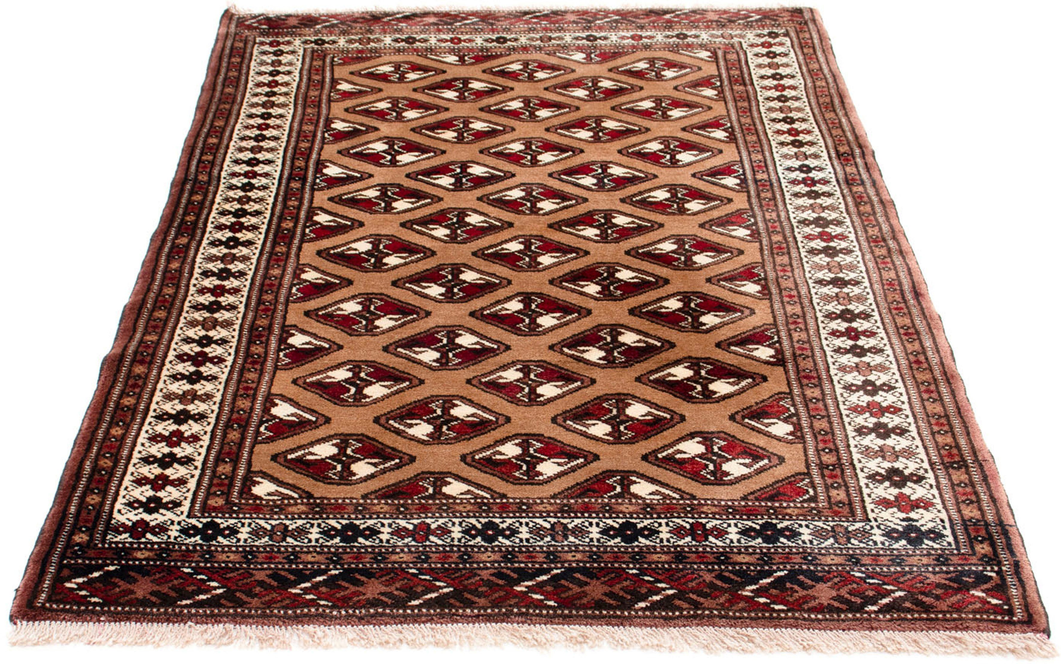 Orientteppich Belutsch - 164 x 110 cm - braun, morgenland, rechteckig, Höhe: 8 mm, Wohnzimmer, Handgeknüpft, Einzelstück mit Zertifikat