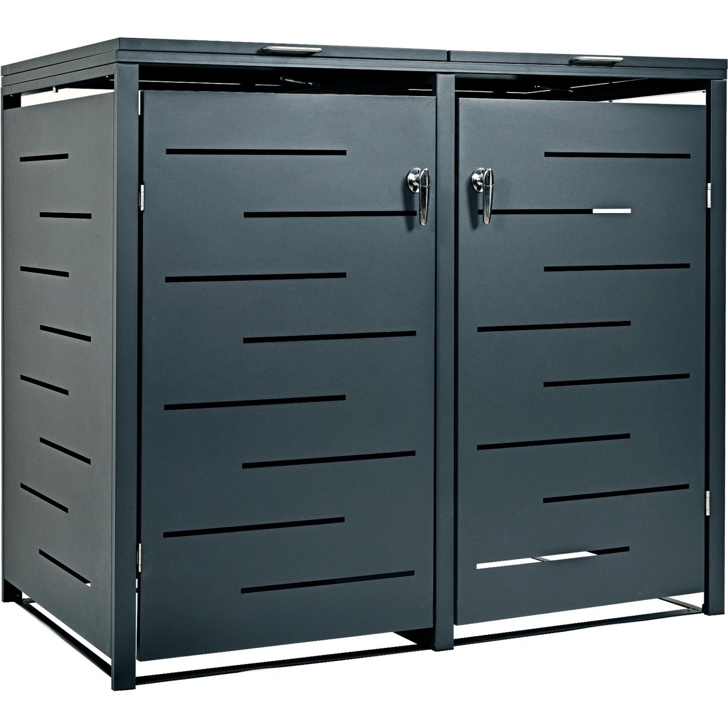 STILISTA Mülltonnenbox Mülltonnenverkleidung Mülltonnenhaus Müllbox 2