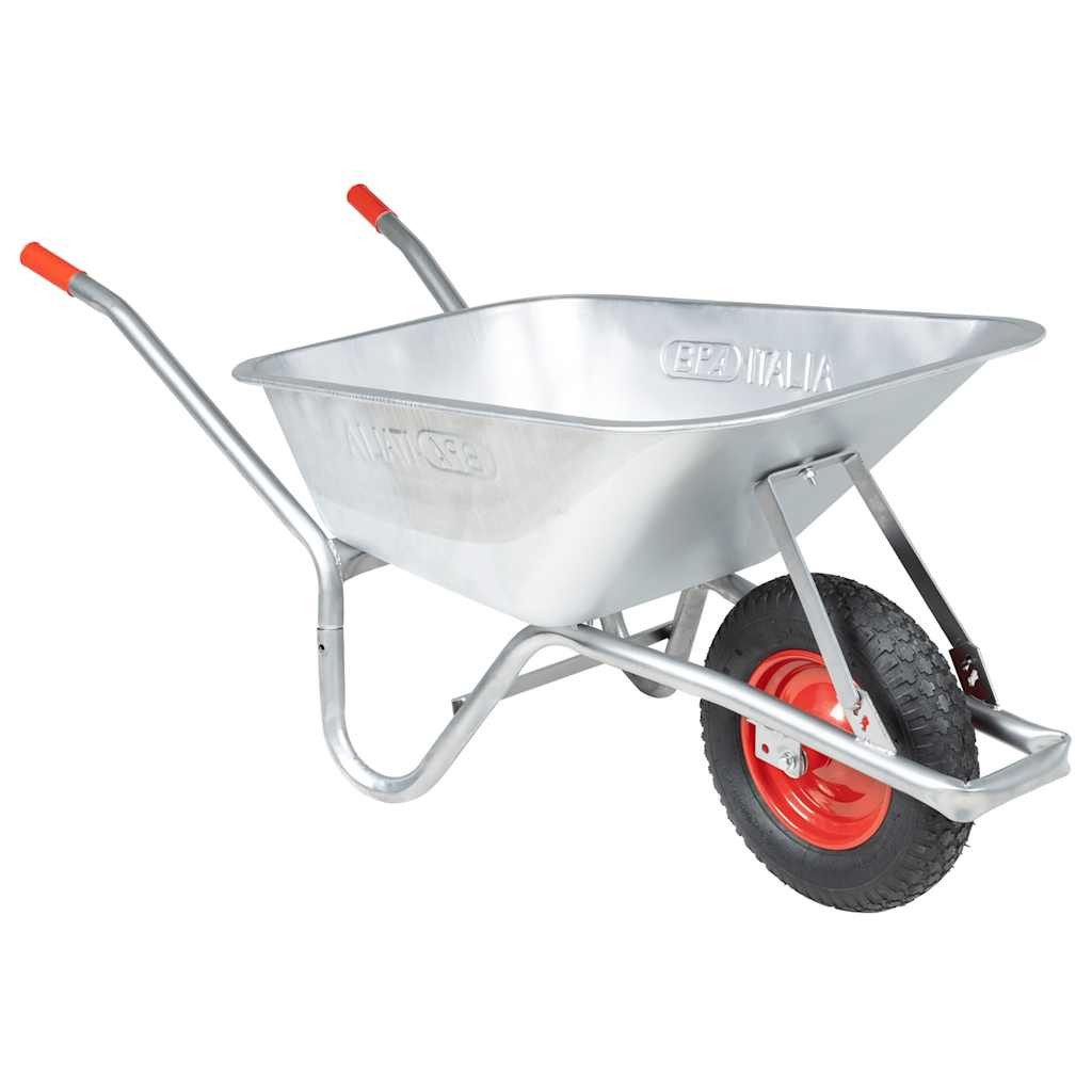 vidaXL Schubkarre Schubkarre 90 L 150 kg Verzinkter Stahl und Kunststoff