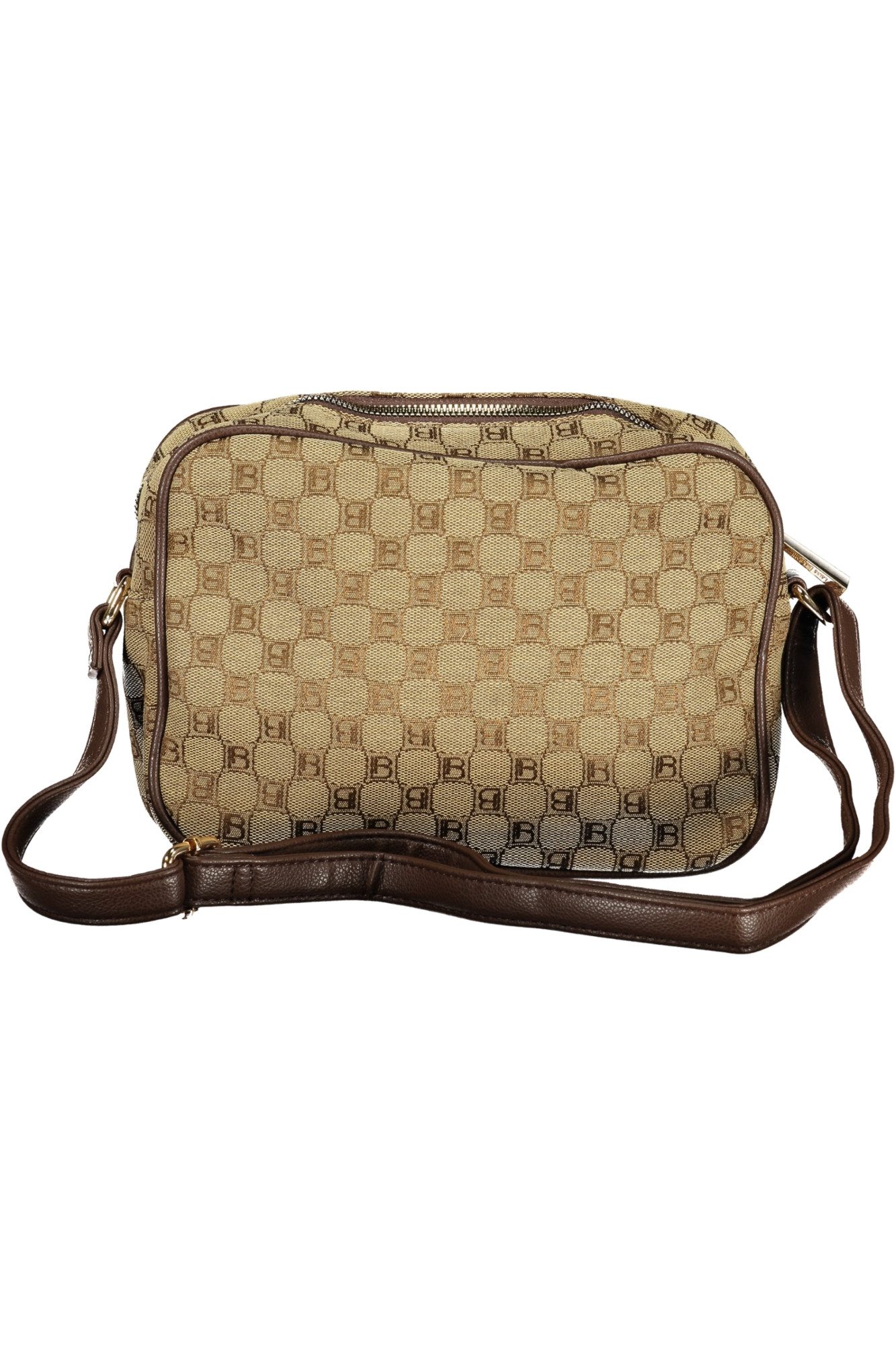 Laura Biagiotti Umhängetasche, Elegant beige Schultertasche mit Reißverschluss und Außentasche