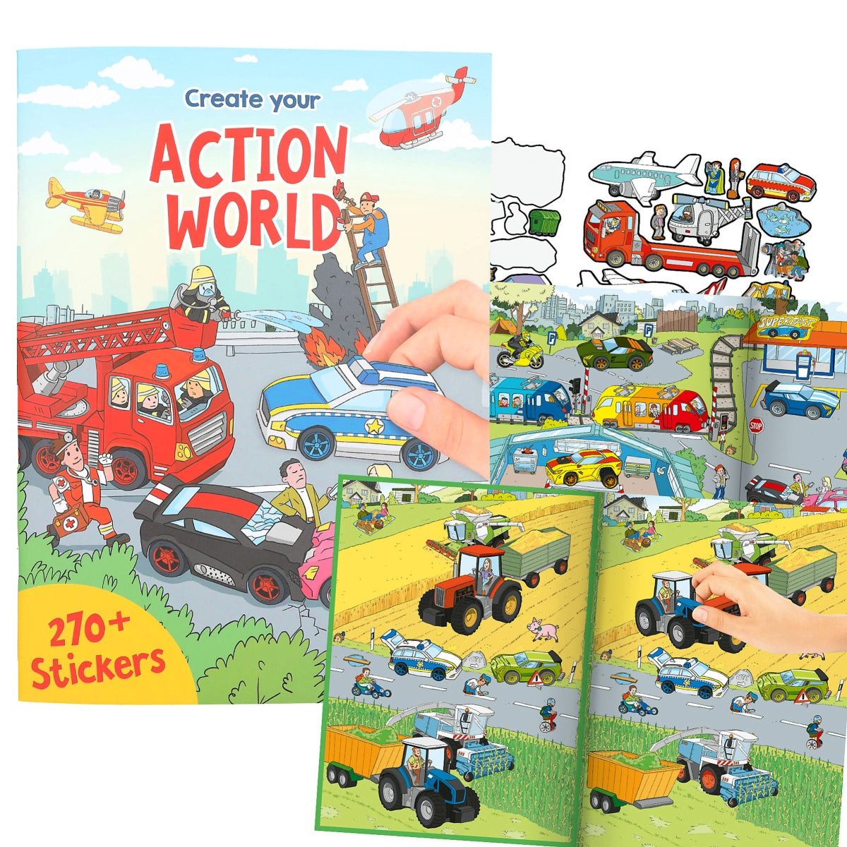 Depesche Stickerbuch DEPESCHE Create your Action World - Stickerbuch mit 270+ Stickern