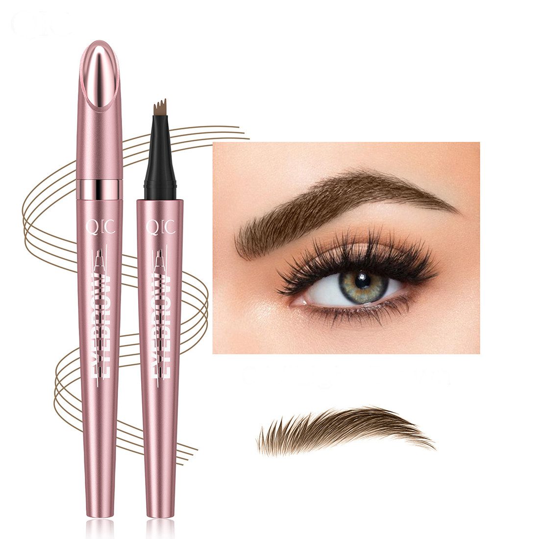 DEBAIJIA Augenbrauen-Stift Augenbrauenstift Natürlich Long Lasting Eyebrow Pencil