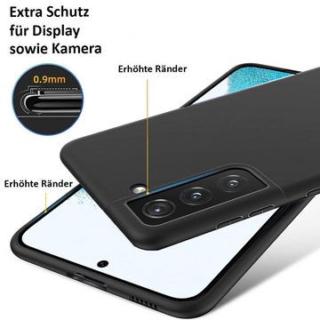FITSU Handyhülle Ultra Slim Case für Samsung Galaxy S22 Plus Schwarz, Ultradünne Handyschale Slim Case Cover Schutzhülle mit Kameraschutz