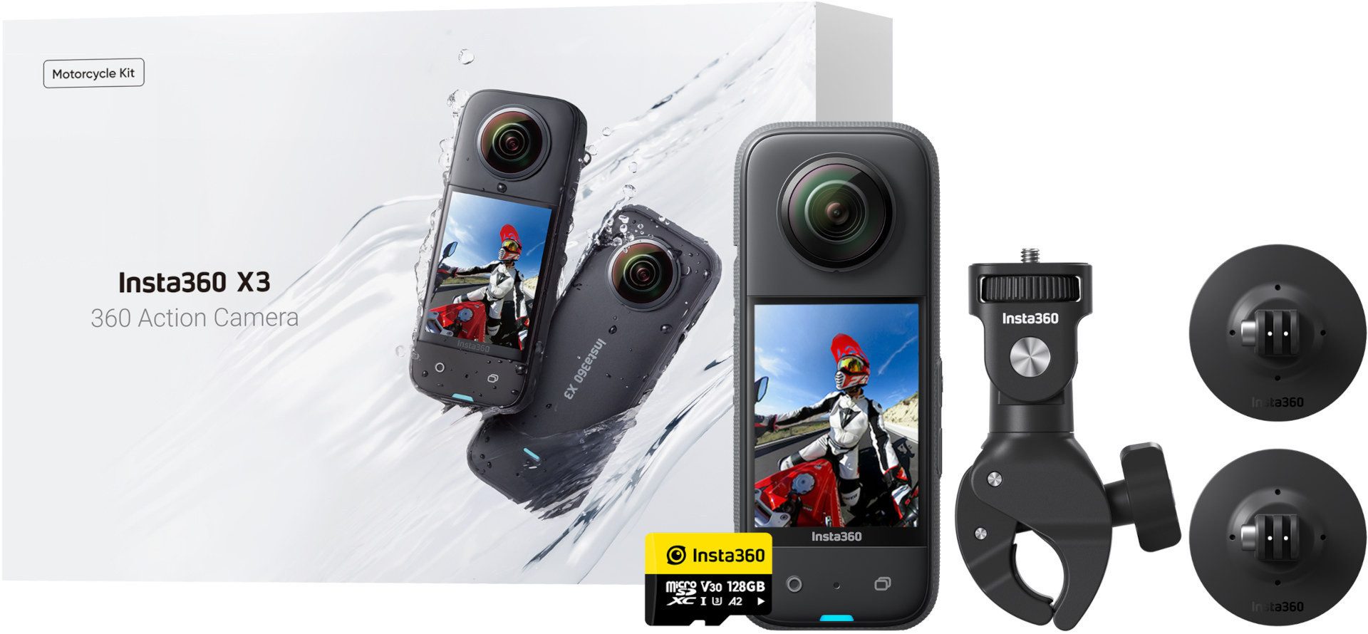 X3 Motorrad-Kit Outdoor-Kamera