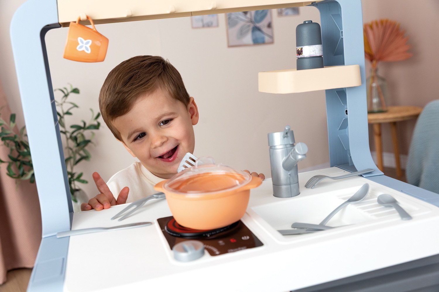 Smoby Spielküche Küche Spielküche Rosmarin Backofen 19 Zubehör Teile 7600311801
