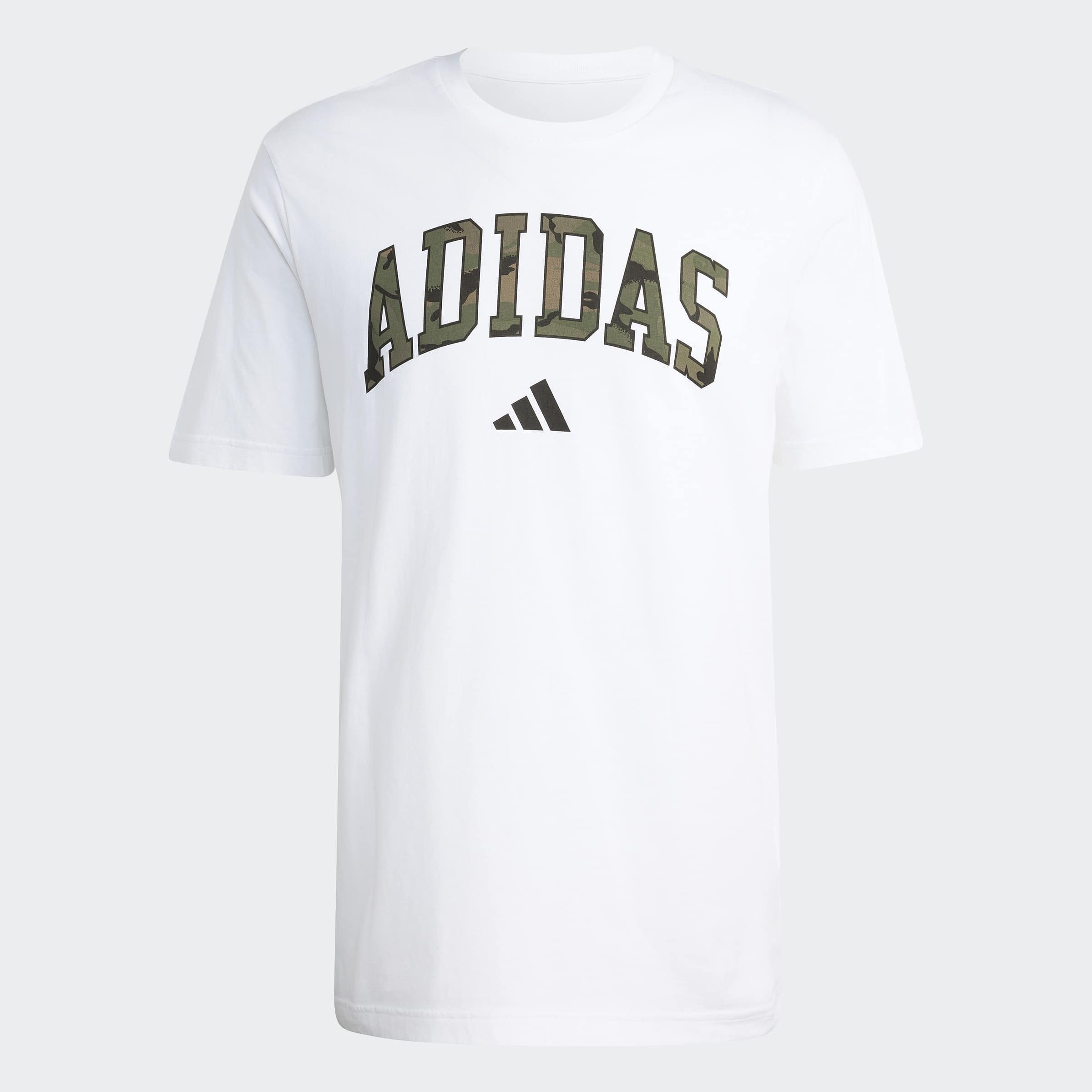 adidas Sportswear T-Shirt CAMO SCRIPT GRAPHIC für Erwachsene, sportlicher Stil, ohne Verschluss, Basic-Design – Bild 5 von 5
