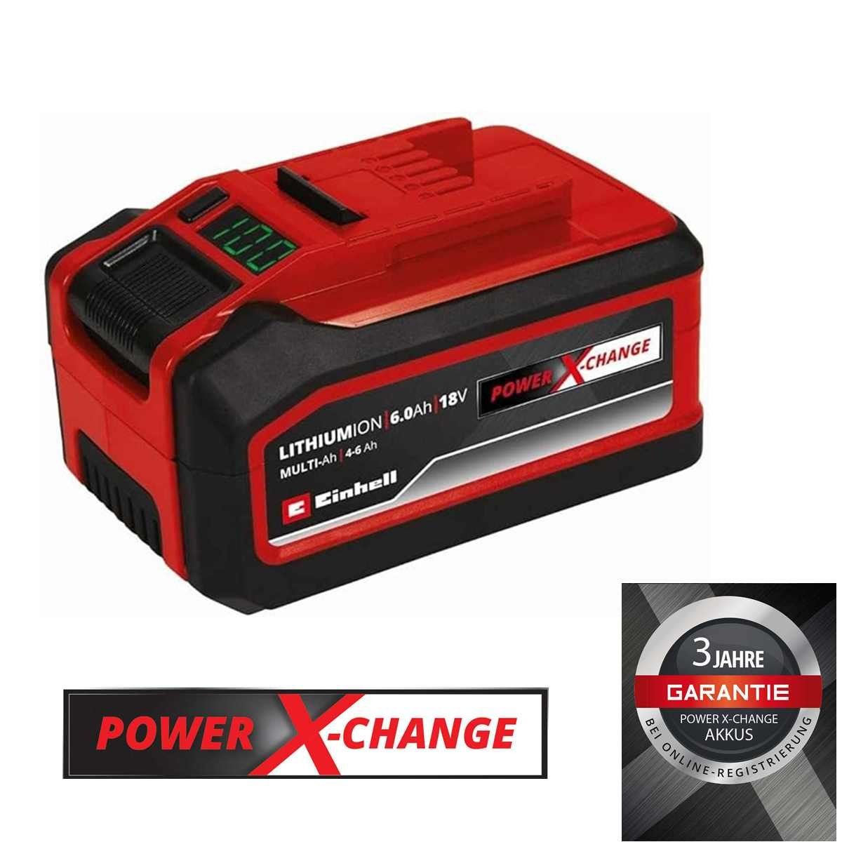 Einhell Akku 4-6 Ah Multi-Ah 18V Power X-Change Plus Zusatz-Akku