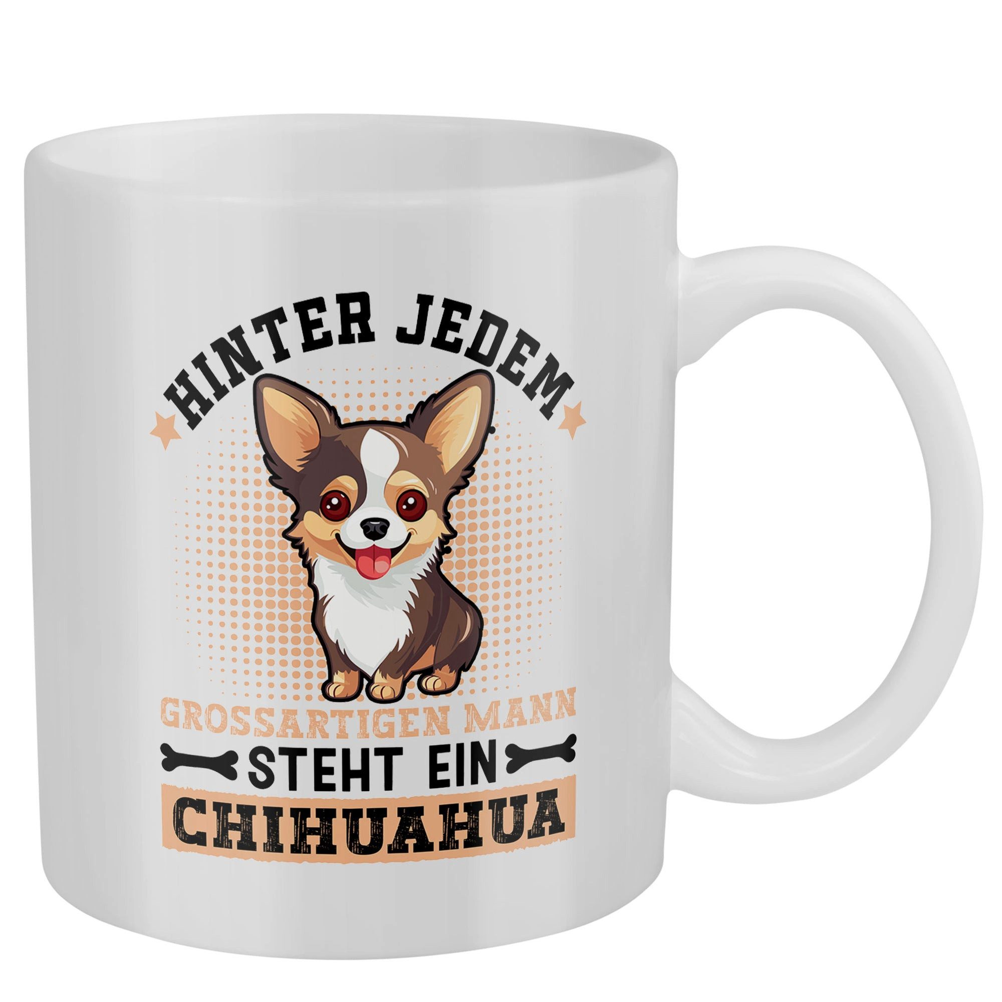 22Feels Tasse Geschenk Chihuahua Hund Tasse Kaffeetasse Herrchen lustig Spruch, Keramik, Made in Germany, Spülmaschinenfest
