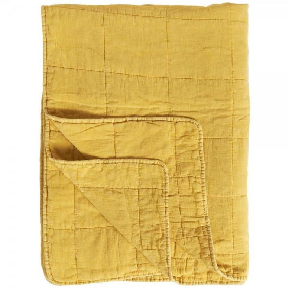 Wohndecke Ib Laursen Tagesdecke Quilt Klassisch Gelb (130x180cm), Ib Laursen