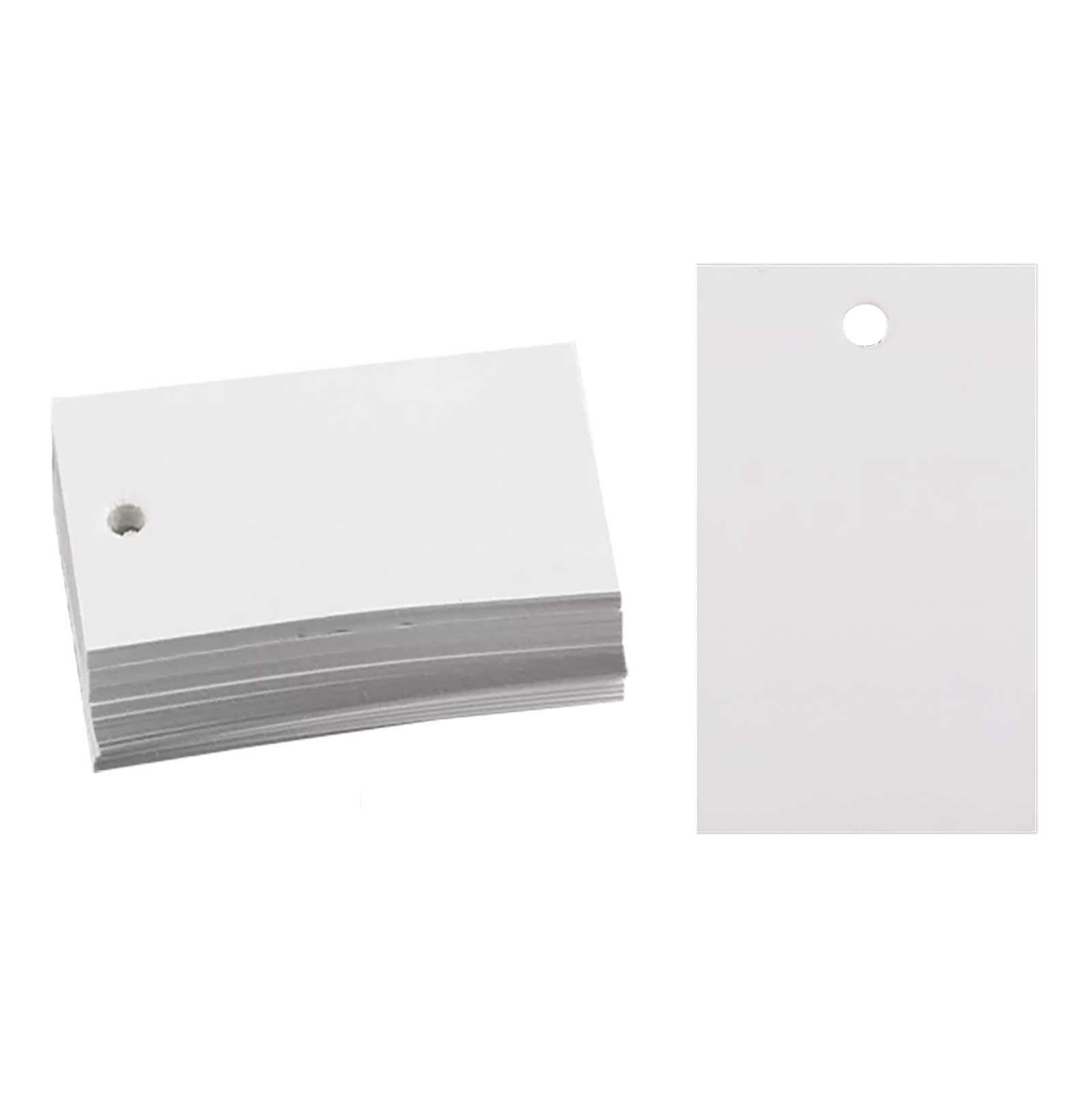 maDDma Geschenkpapier 250 Papieranhänger 50 x 30 mm Farbwahl, weiß
