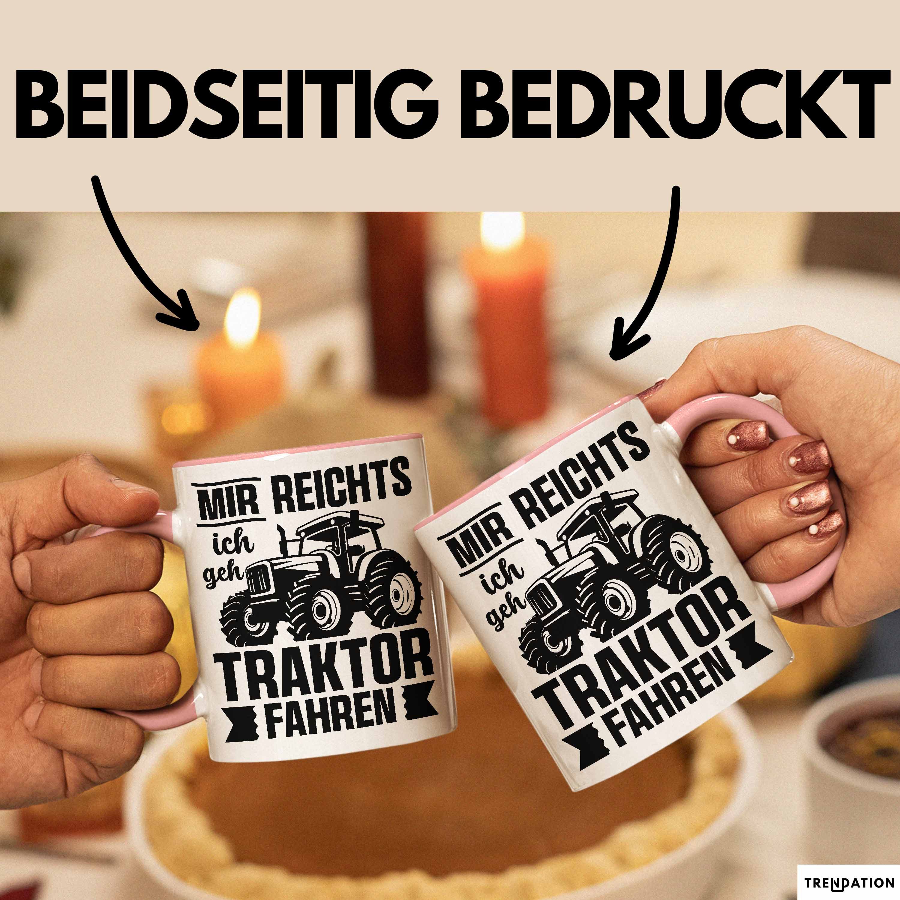 Trendation Tasse Mir Reichts Ich Geh Traktor Fahren Tasse Geschenk Für Bauern Kaffee-Be