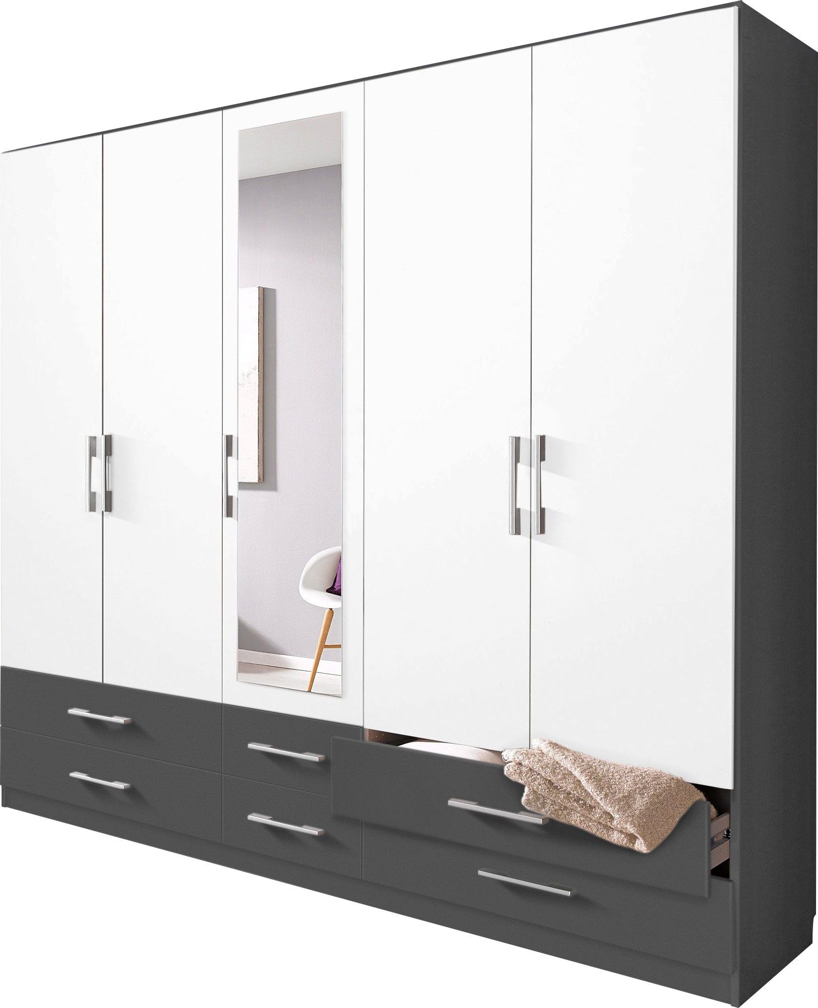 rauch Kleiderschrank "Hersbruck", mit 6 Schubkästen günstig online kaufen