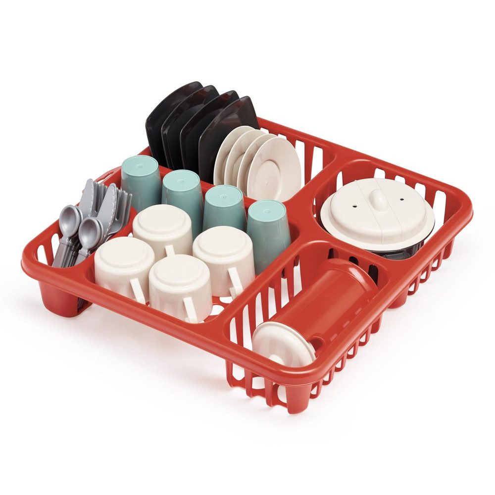 Ecoiffier Spielküche Geschirr Set mit Abtropfgitter Kunststoff günstig online kaufen