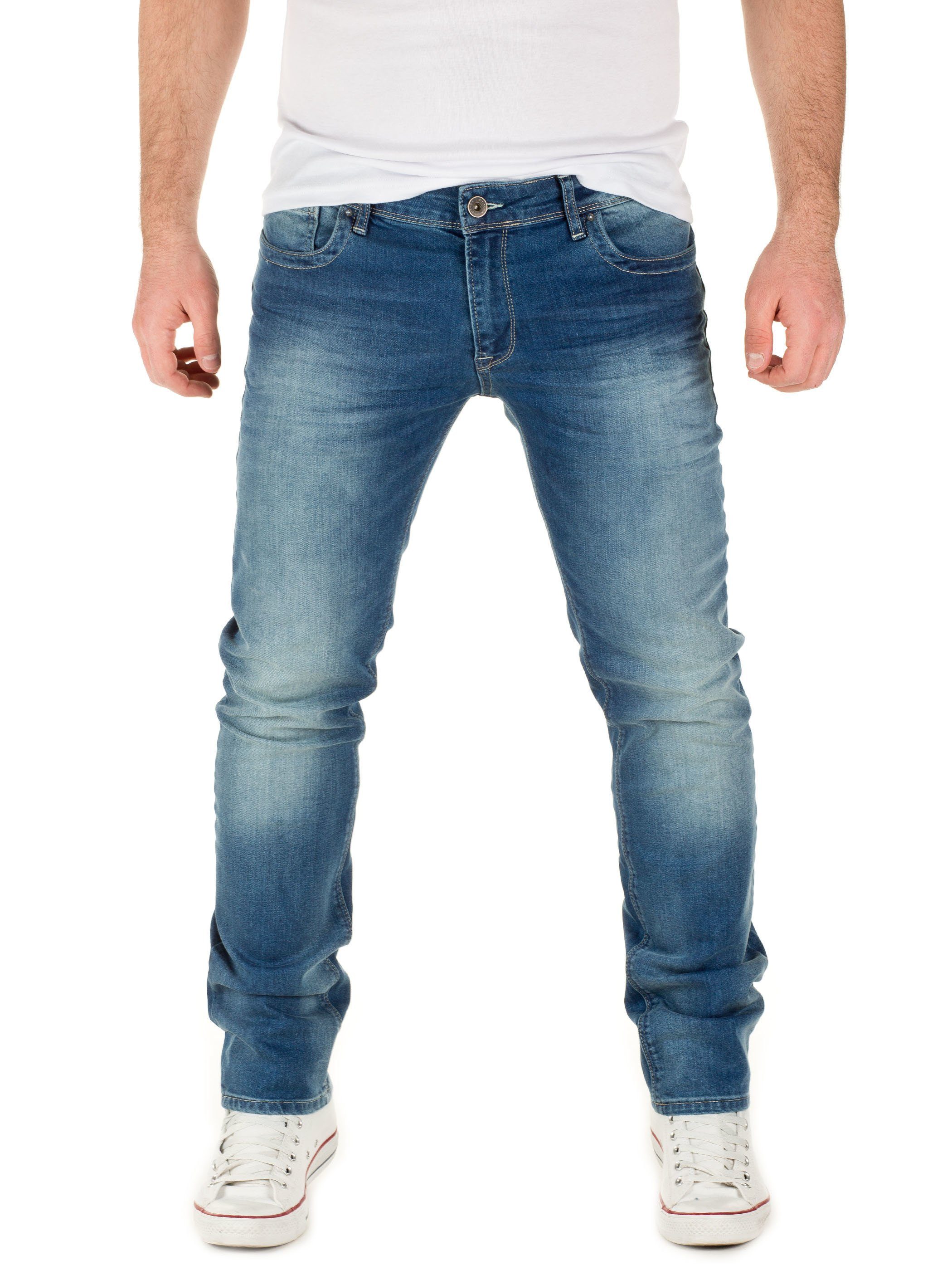 Stretchanteil WOTEGA WOTEGA denim194118) Herren mit Slim-fit-Jeans (dark - 5-Pocket-Style Blau Jeans Jeans Pete