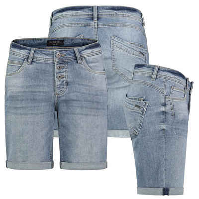 SUBLEVEL Bermudas Damen Jeans Shorts Bermuda Kurze Hose Short Denim Stretch Denim