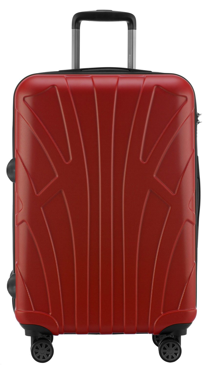 Suitline Koffer S1, 4 Rollen, mittelgroßer Hartschalen-Koffer Check-In Reisekoffer TSA 68 L