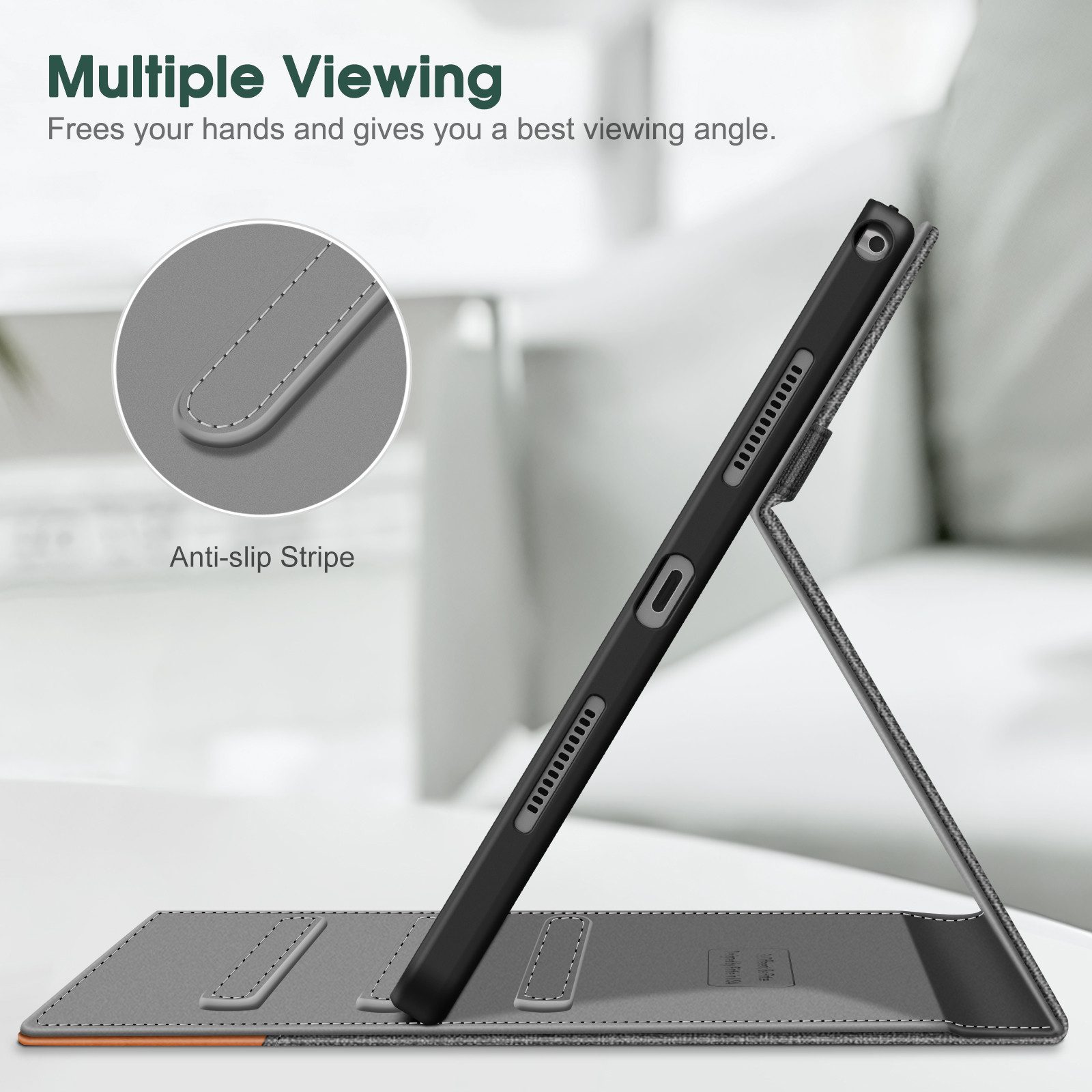 Fintie Tablet-Hülle für Lenovo Tab M11 (TB330) 11 Zoll 2024, Soft TPU Rückseite Gehäuse, mit Dokumentschlitze und Multi-Winkel Ansicht, Nicht für Tab P11 11''