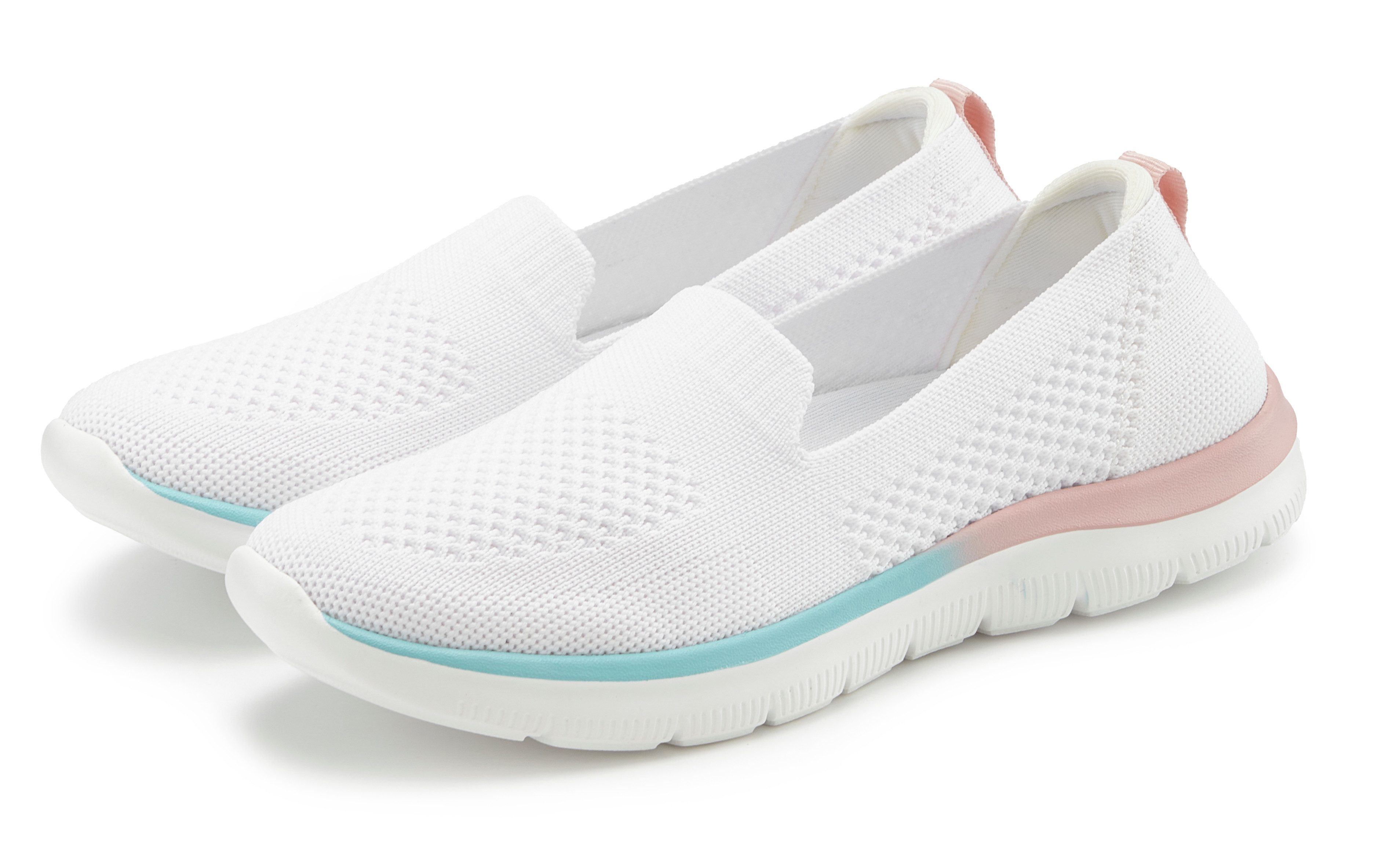 LASCANA Halbschuh, Sneaker Slipper aus bequemen Textil-Material zum Reinsch günstig online kaufen