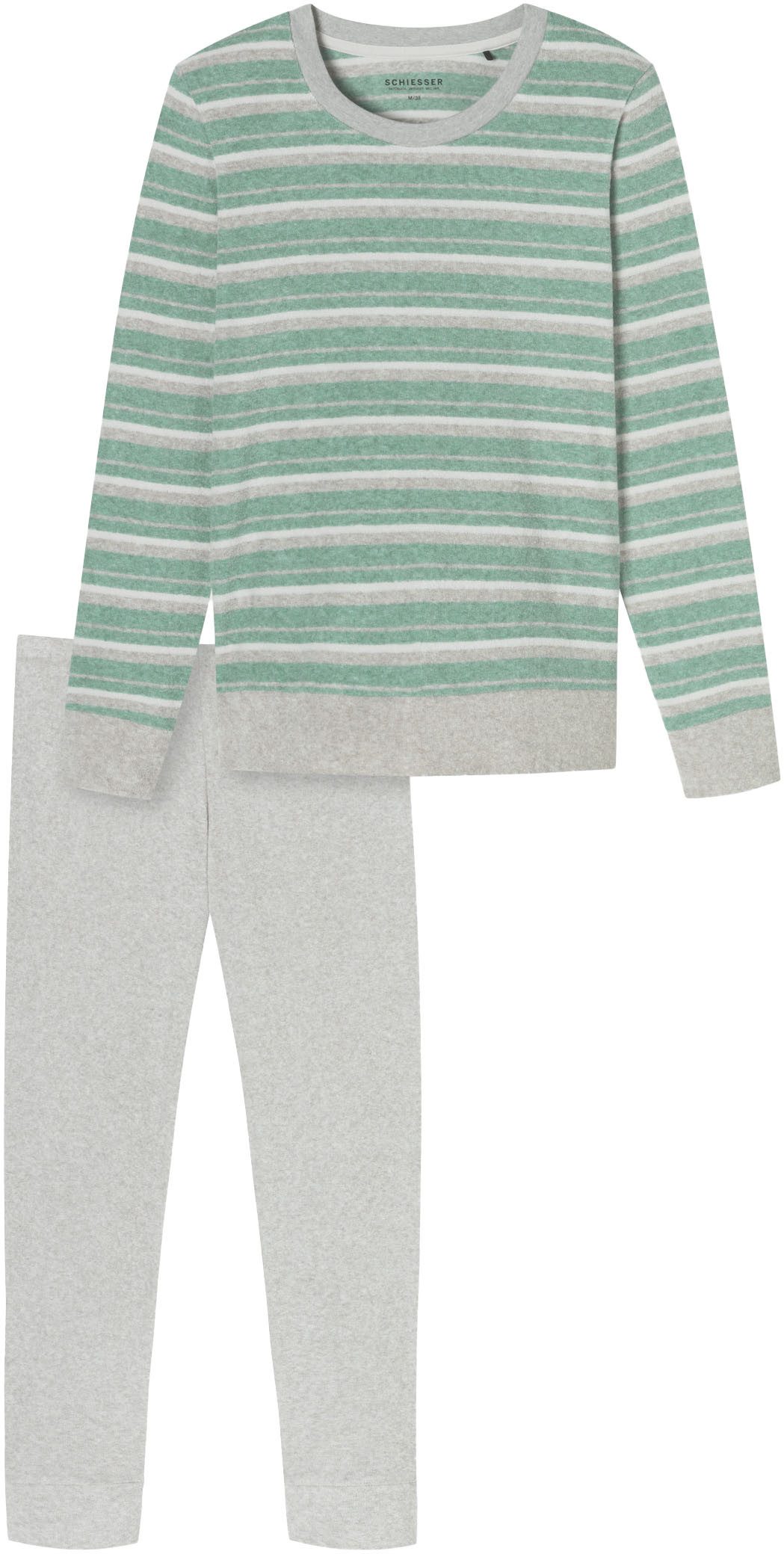 Schiesser Schlafanzug "Casual Essentials", (2 tlg.), wärmende Frottee-Quali günstig online kaufen