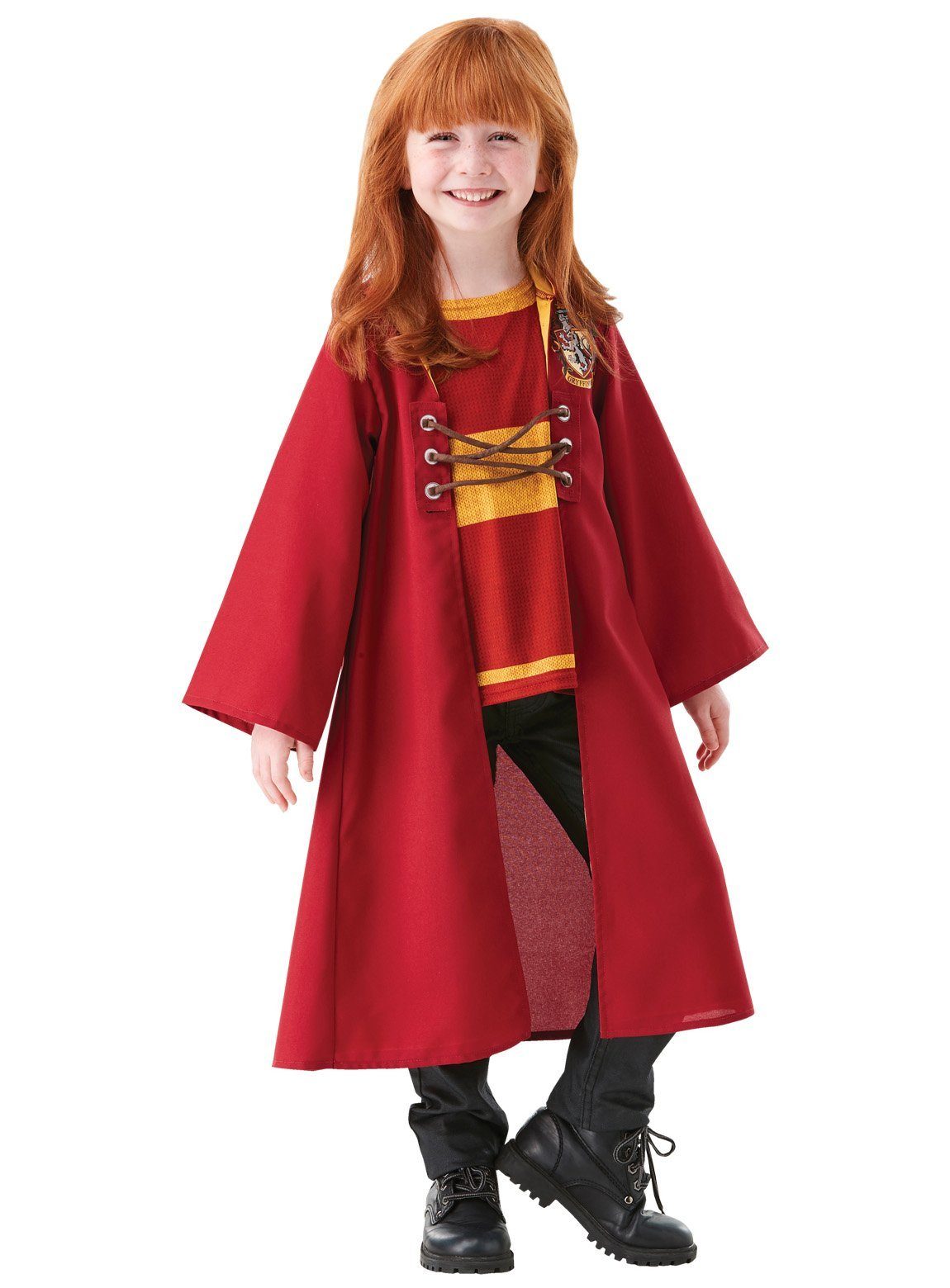 Rubie´s Kostüm Harry Potter Gryffindor Quidditch Robe für Kinder, Markanter Umhang aus den Harry Potter-Filmen