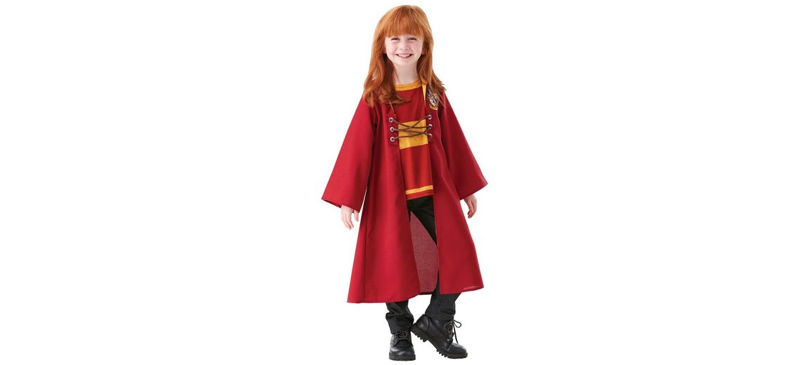 Rubie´s Kostüm »Harry Potter Gryffindor Quidditch Robe für Kinder«, Markanter Umhang aus den