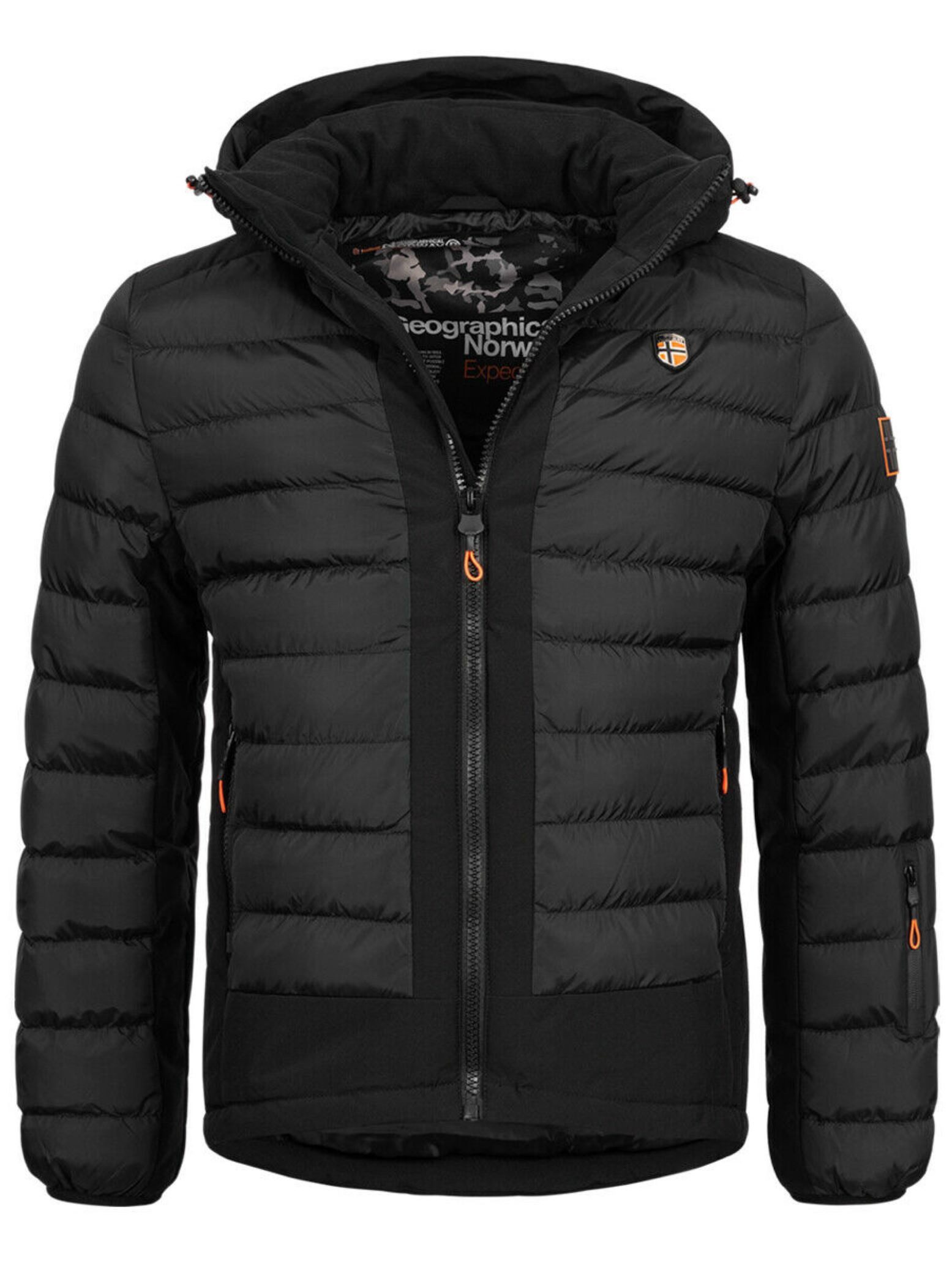 Geographical Norway Winterjacke Winter Jacke Parka Steppjacke Kapuze Kapuzenjacke Parka Outdoor Stepp