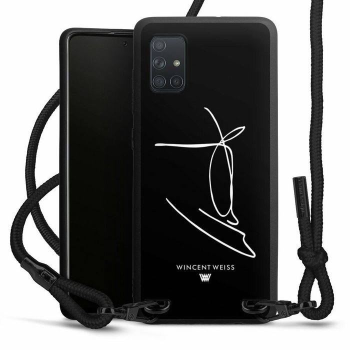 DeinDesign Handyhülle Wincent Weiss Signatur Musik Autogramm Samsung Galaxy A71 Premium Handykette Hülle mit Band Case zum Umhängen