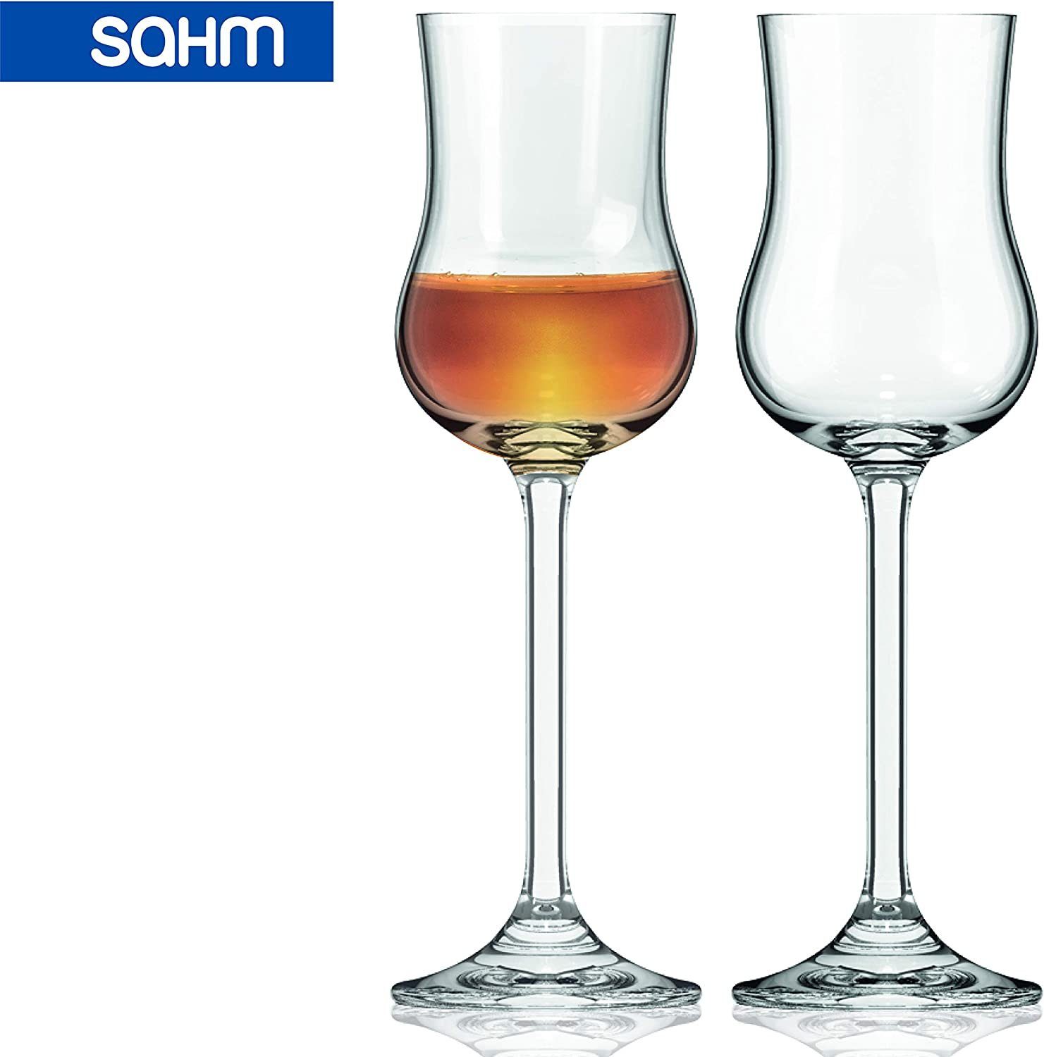 SAHM Grappaglas Grappagläser 6er Set, 85 ml Grappaglas, Edles Glas, 100% recycelbar