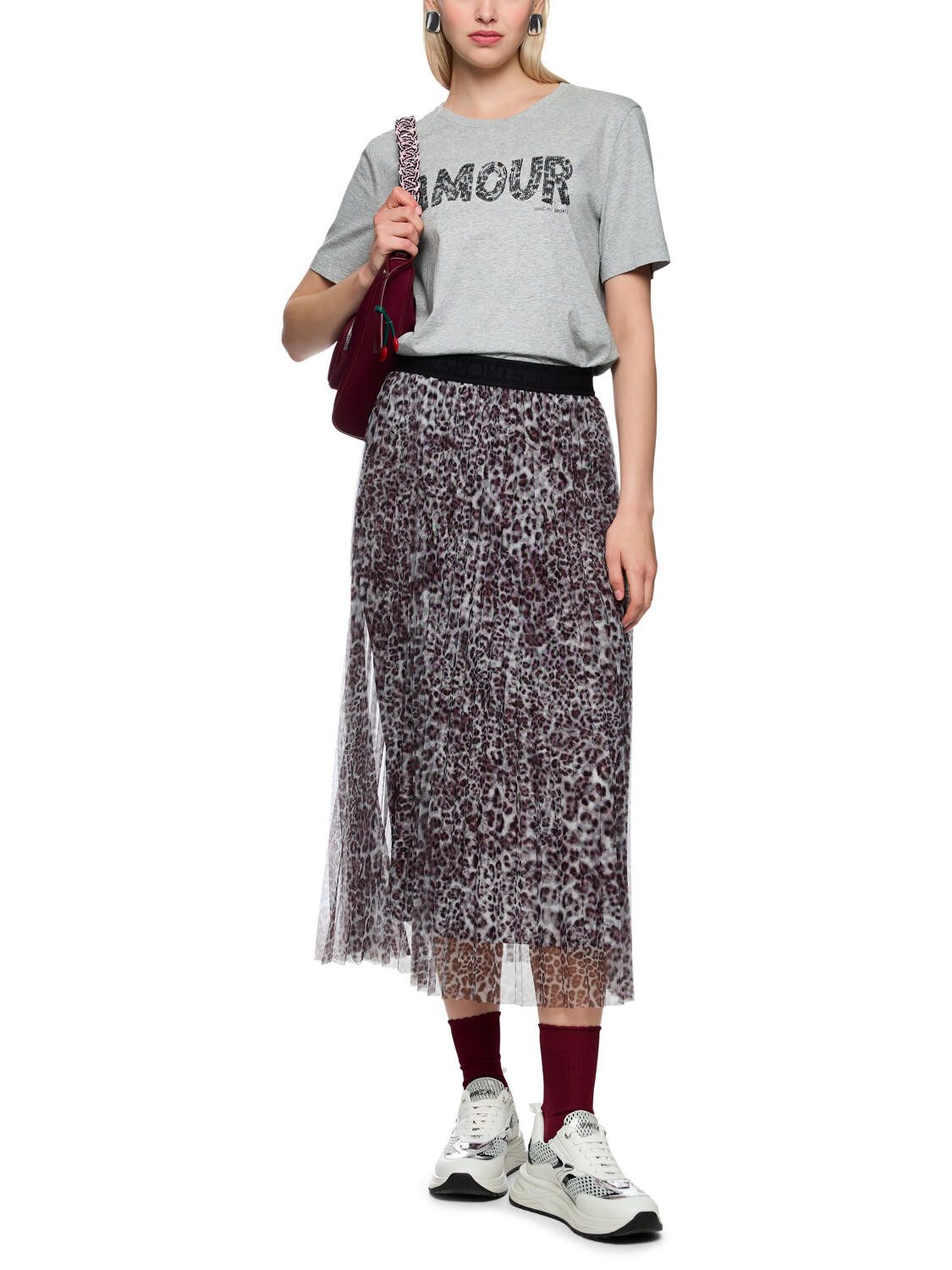 Marc Cain Hosenrock Plissee-Rock - Regular Fit