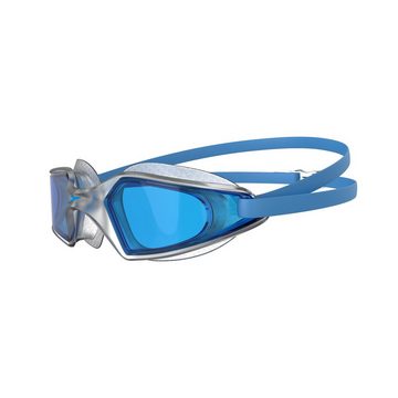 Speedo Schwimmbrille Speedo Hydropulse Pool Blue/Clear/Blue, (1-St), Spiegelgläser zur Reduzierung von Blendungen